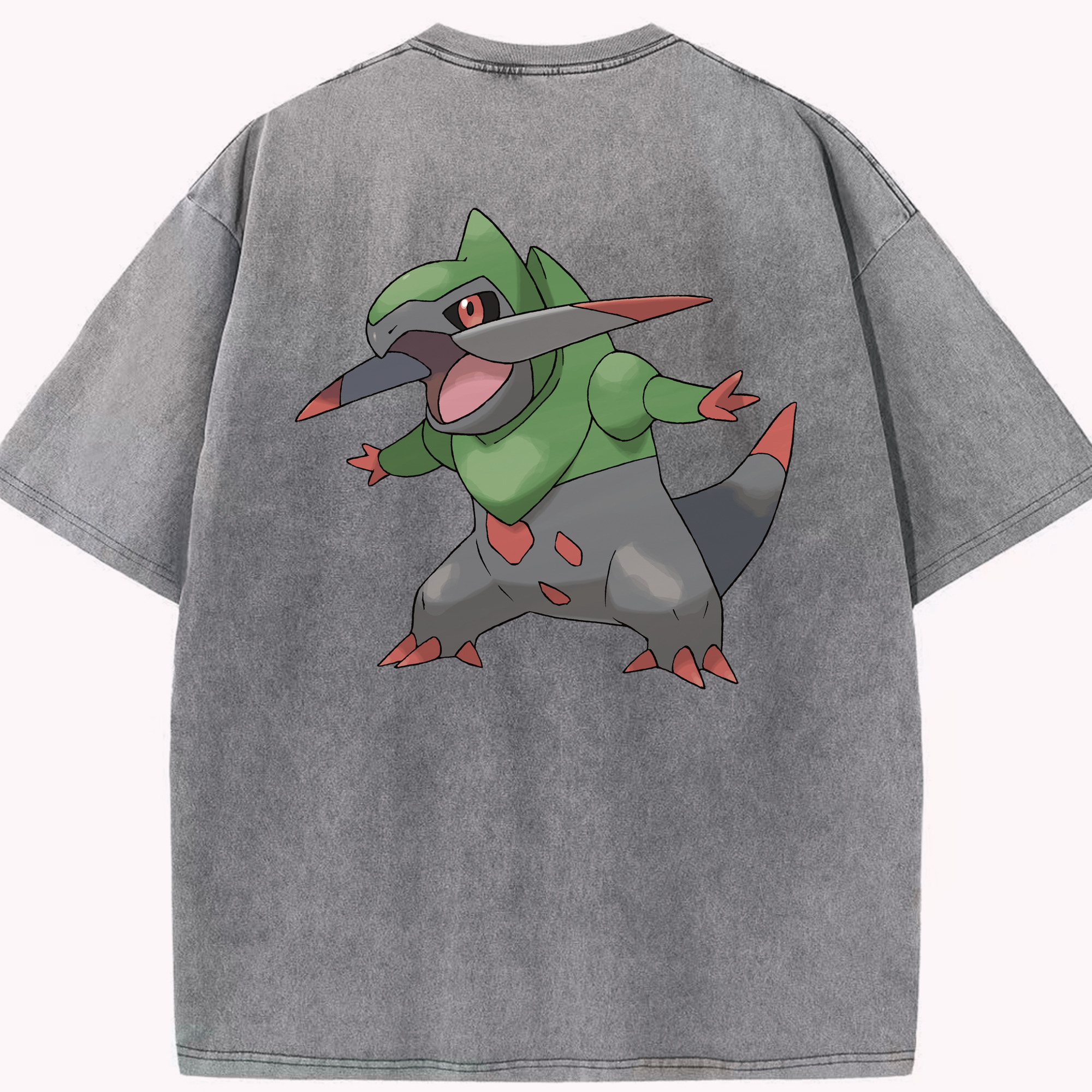 （画像用） ポケットモンスター Pokémon 綿100% ヴィンテージ風 半袖Tシャツ（背面プリント）