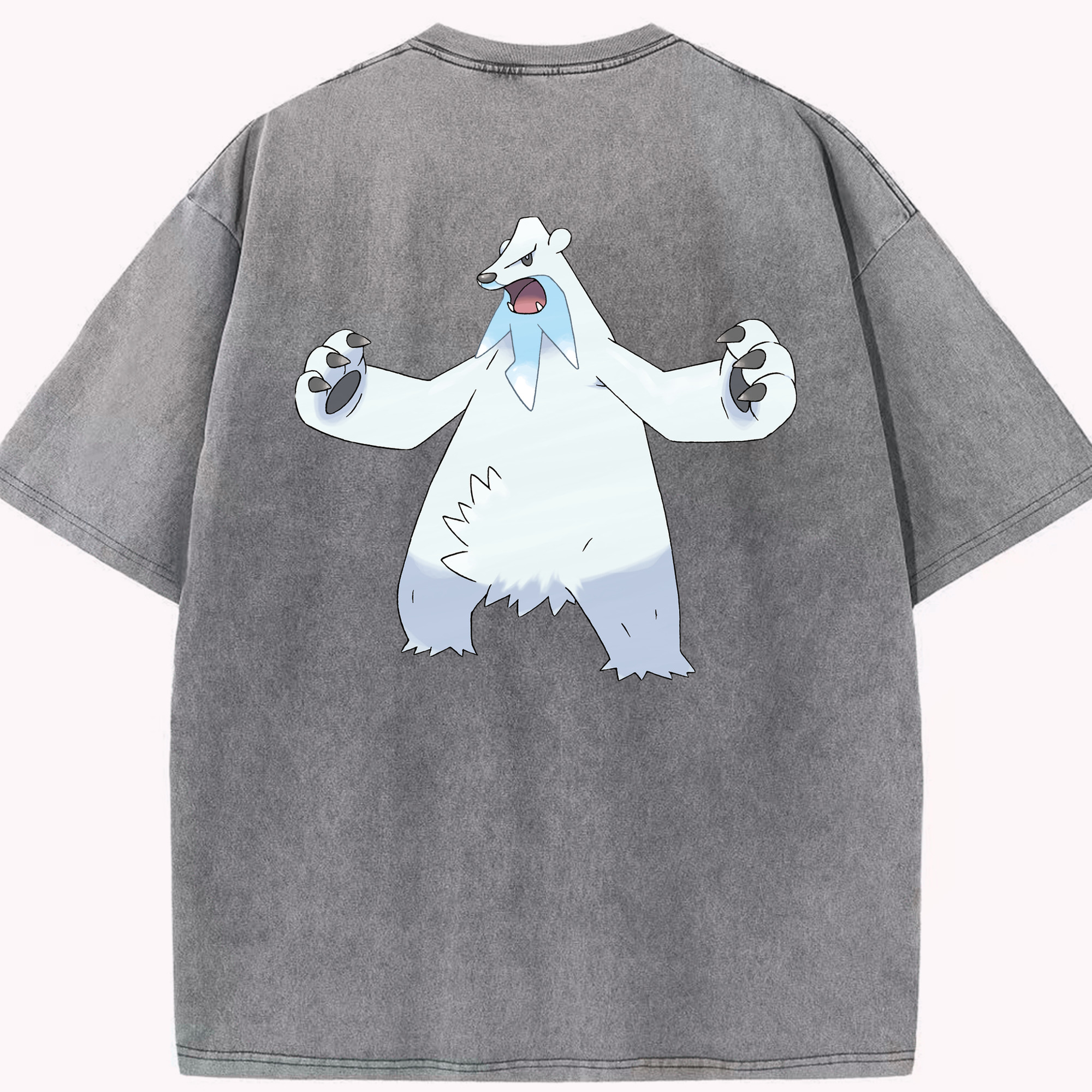 （画像用） ポケットモンスター Pokémon 綿100% ヴィンテージ風 半袖Tシャツ（背面プリント）
