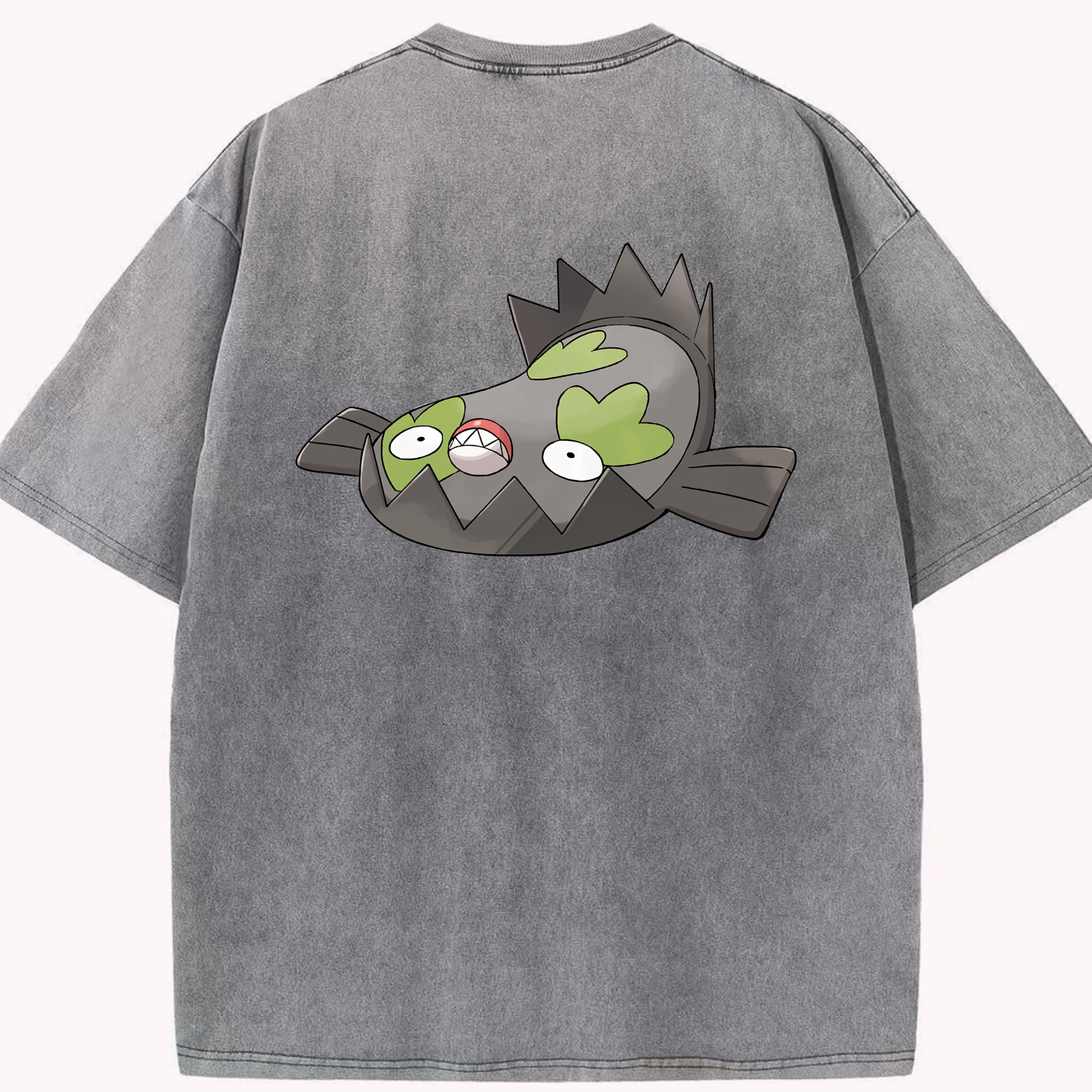 （画像用） ポケットモンスター Pokémon 綿100% ヴィンテージ風 半袖Tシャツ（背面プリント）