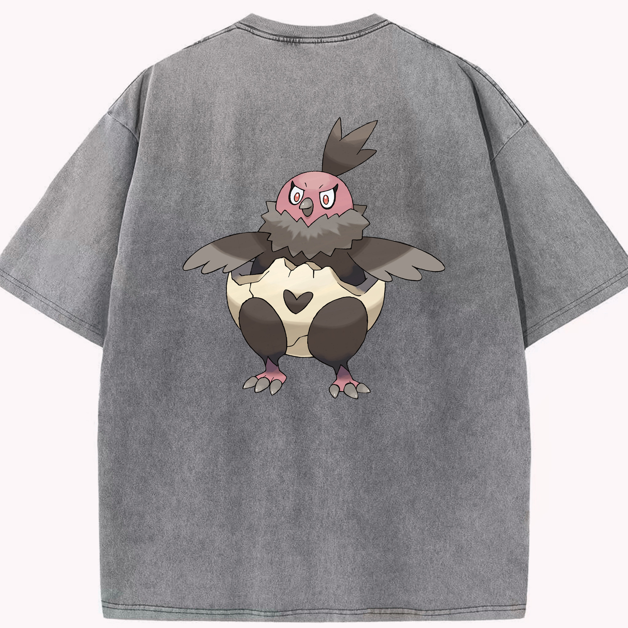 （画像用） ポケットモンスター Pokémon 綿100% ヴィンテージ風 半袖Tシャツ（背面プリント）
