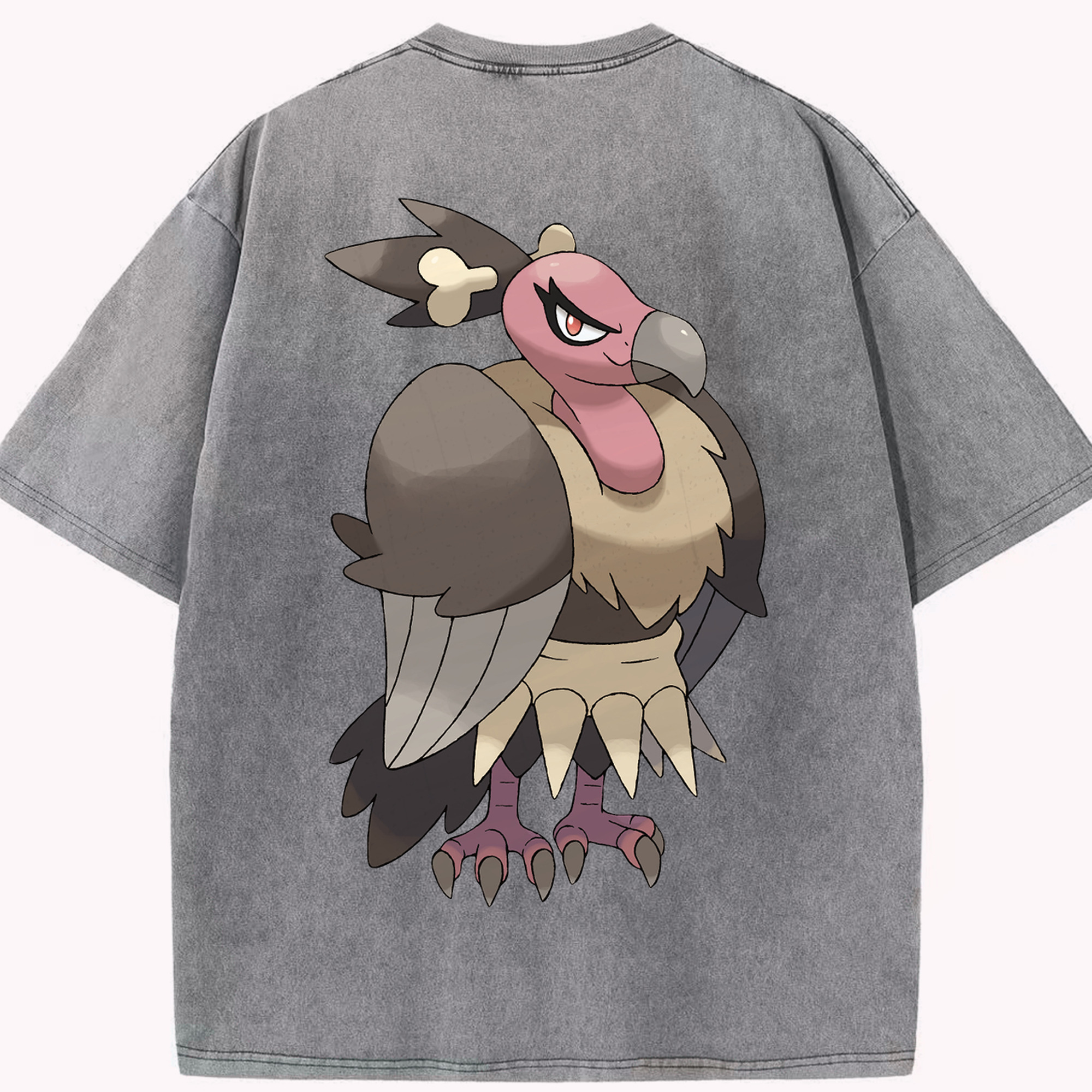 （画像用） ポケットモンスター Pokémon 綿100% ヴィンテージ風 半袖Tシャツ（背面プリント）