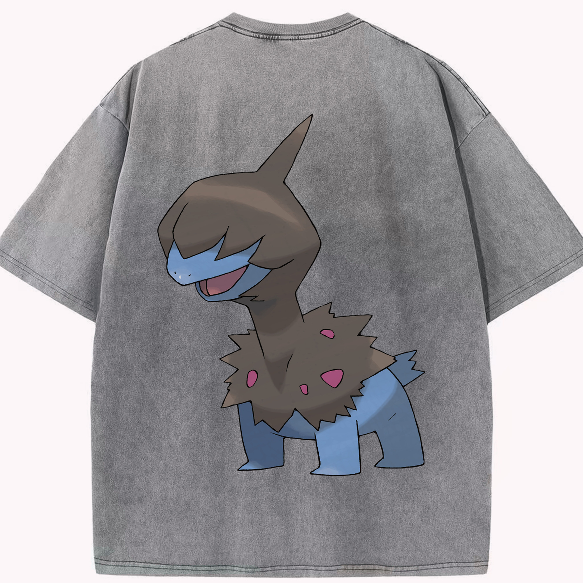 （画像用） ポケットモンスター Pokémon 綿100% ヴィンテージ風 半袖Tシャツ（背面プリント）