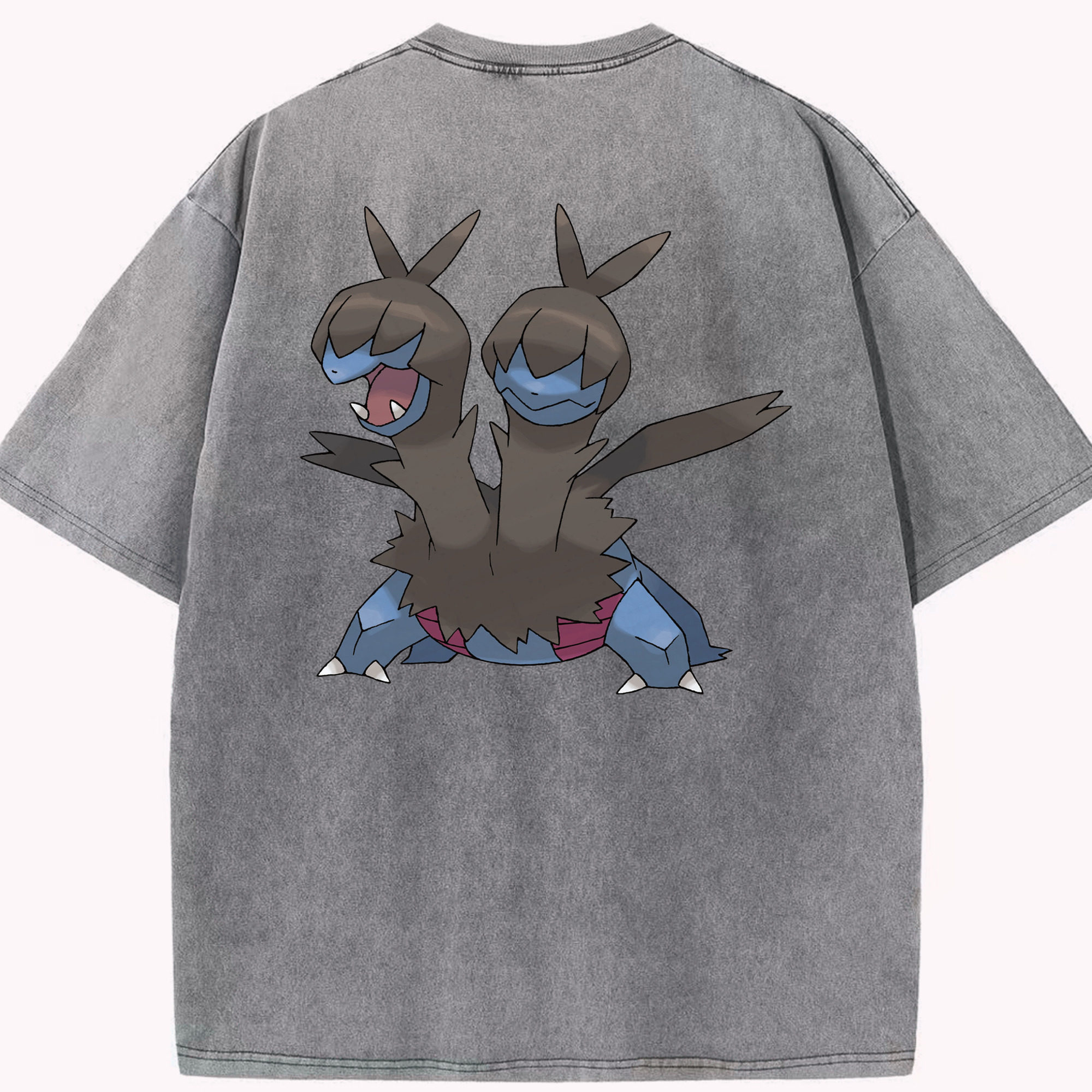 （画像用） ポケットモンスター Pokémon 綿100% ヴィンテージ風 半袖Tシャツ（背面プリント）