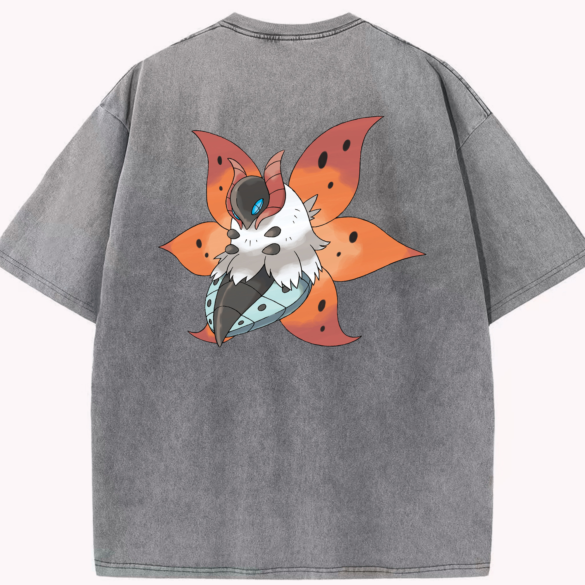 （画像用） ポケットモンスター Pokémon 綿100% ヴィンテージ風 半袖Tシャツ（背面プリント）