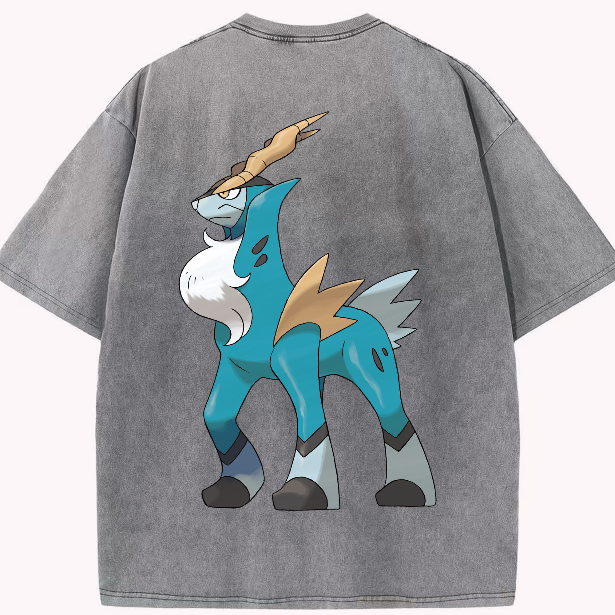 （画像用） ポケットモンスター Pokémon 綿100% ヴィンテージ風 半袖Tシャツ（背面プリント）