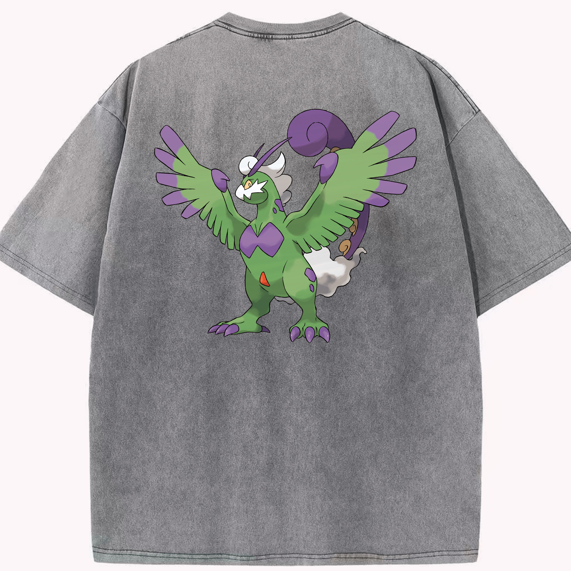 （画像用） ポケットモンスター Pokémon 綿100% ヴィンテージ風 半袖Tシャツ（背面プリント）