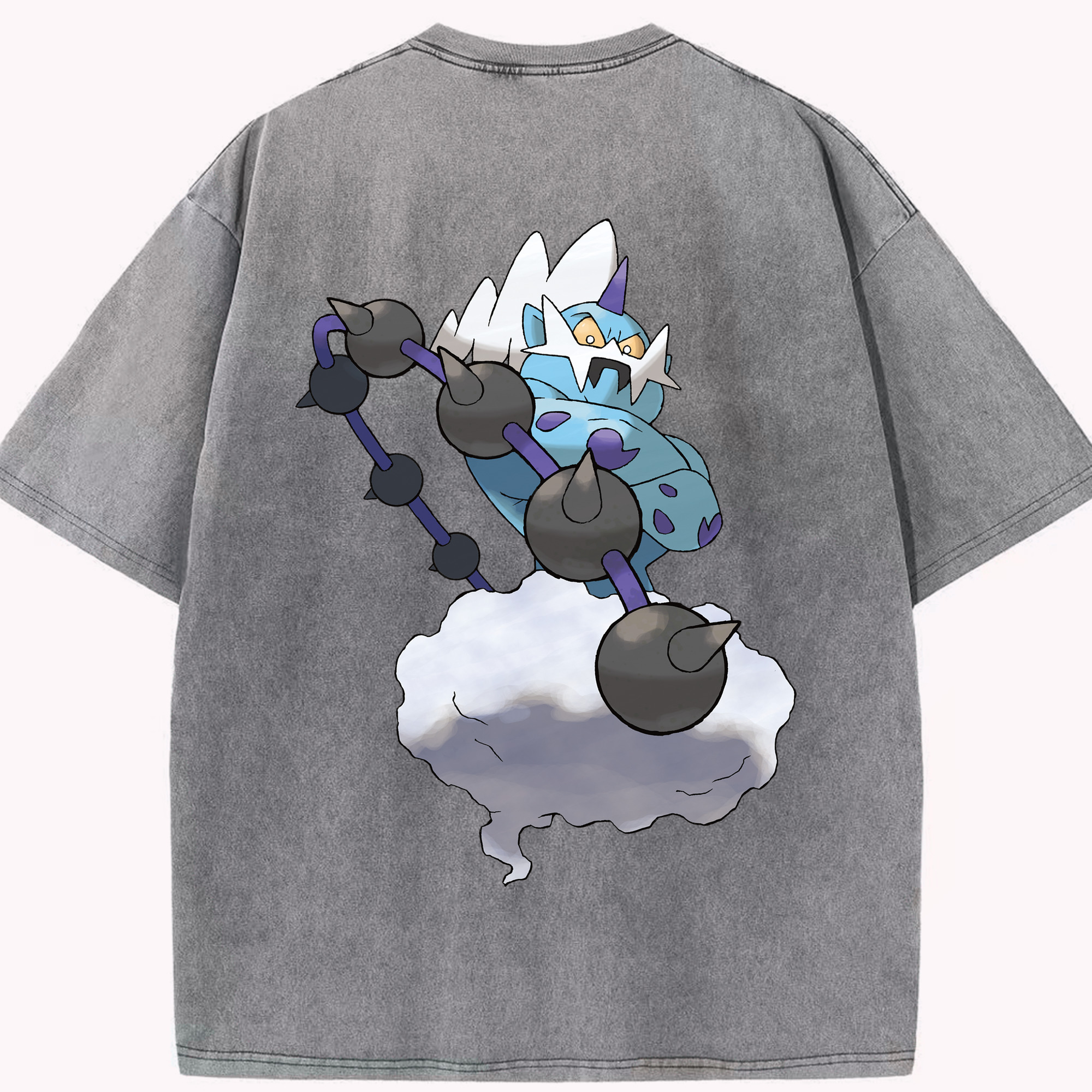 （画像用） ポケットモンスター Pokémon 綿100% ヴィンテージ風 半袖Tシャツ（背面プリント）