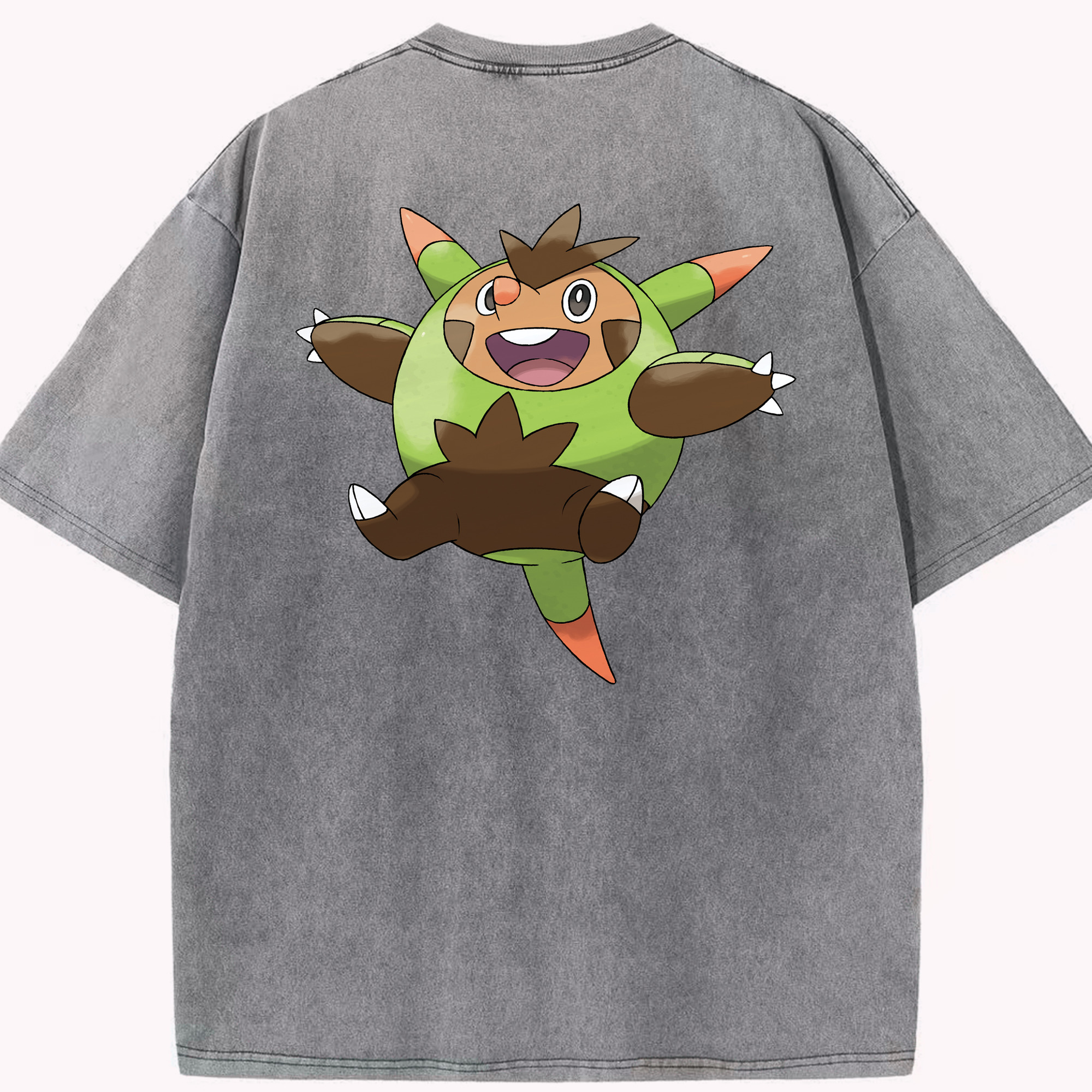 （画像用） ポケットモンスター Pokémon 綿100% ヴィンテージ風 半袖Tシャツ（背面プリント）
