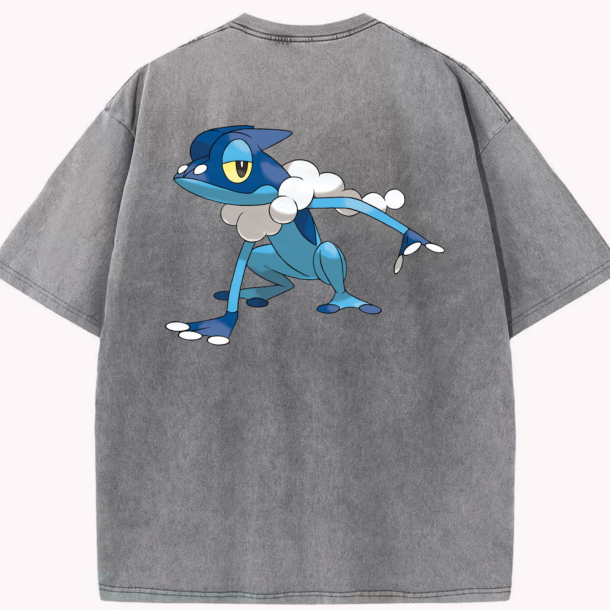 （画像用） ポケットモンスター Pokémon 綿100% ヴィンテージ風 半袖Tシャツ（背面プリント）