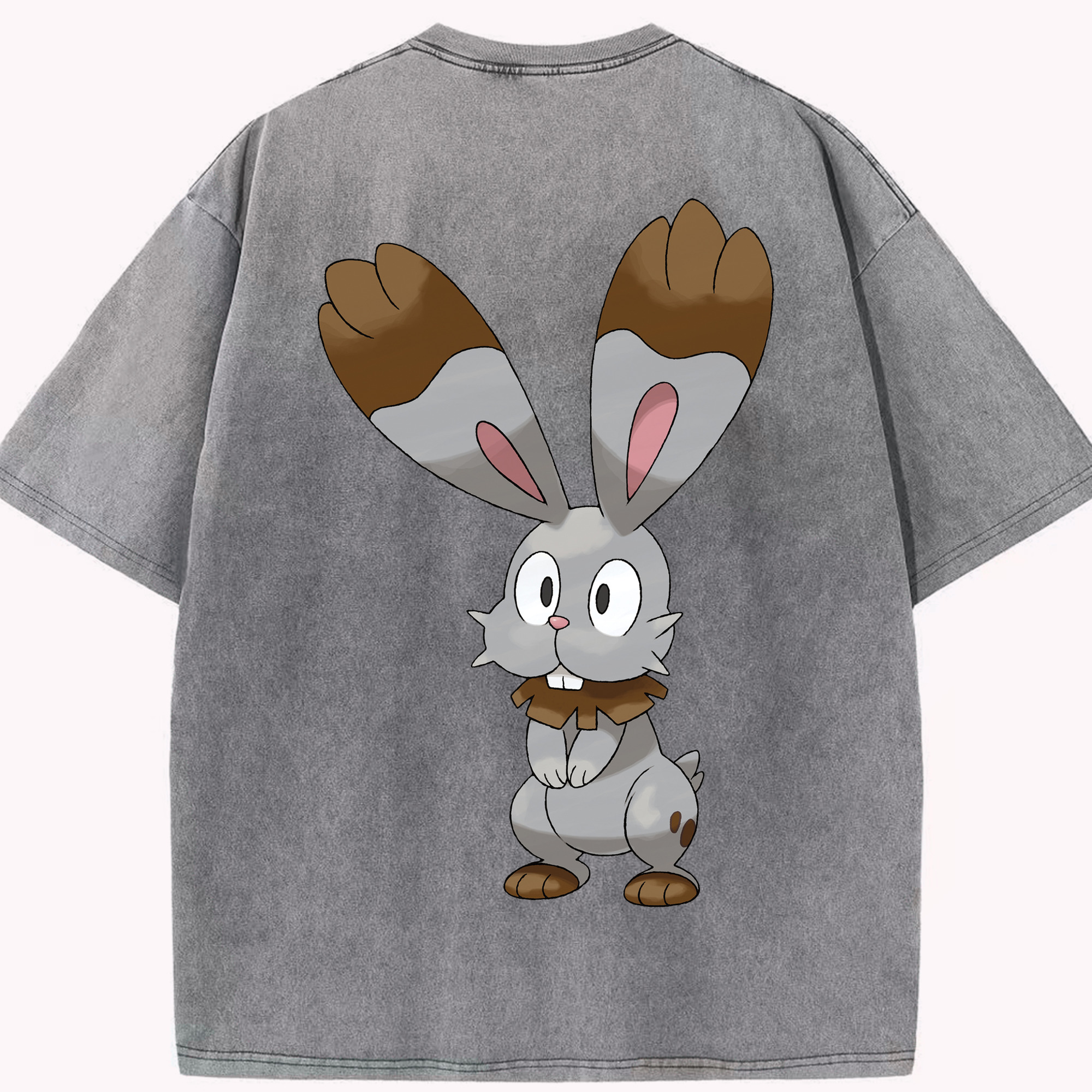 （画像用） ポケットモンスター Pokémon 綿100% ヴィンテージ風 半袖Tシャツ（背面プリント）