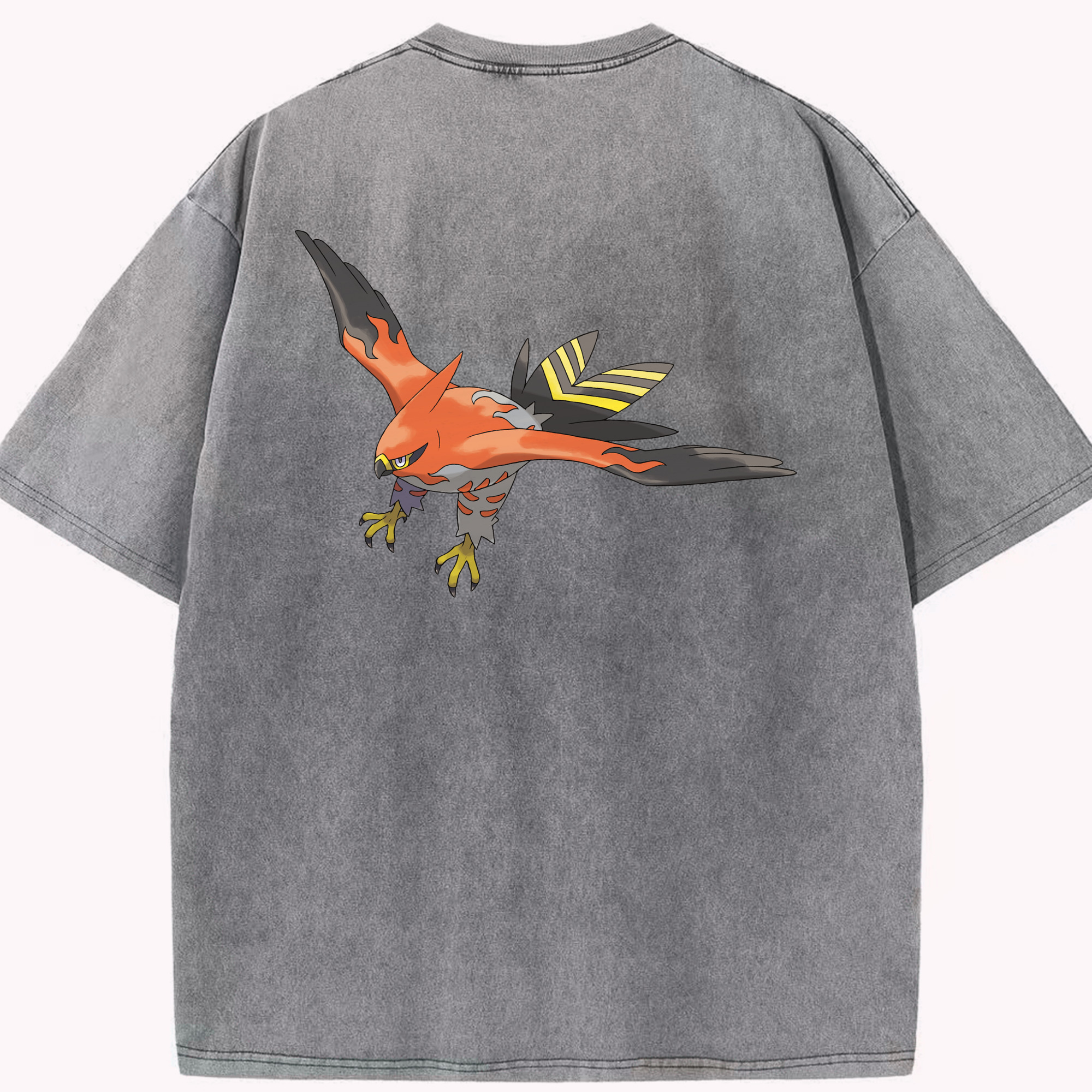 （画像用） ポケットモンスター Pokémon 綿100% ヴィンテージ風 半袖Tシャツ（背面プリント）