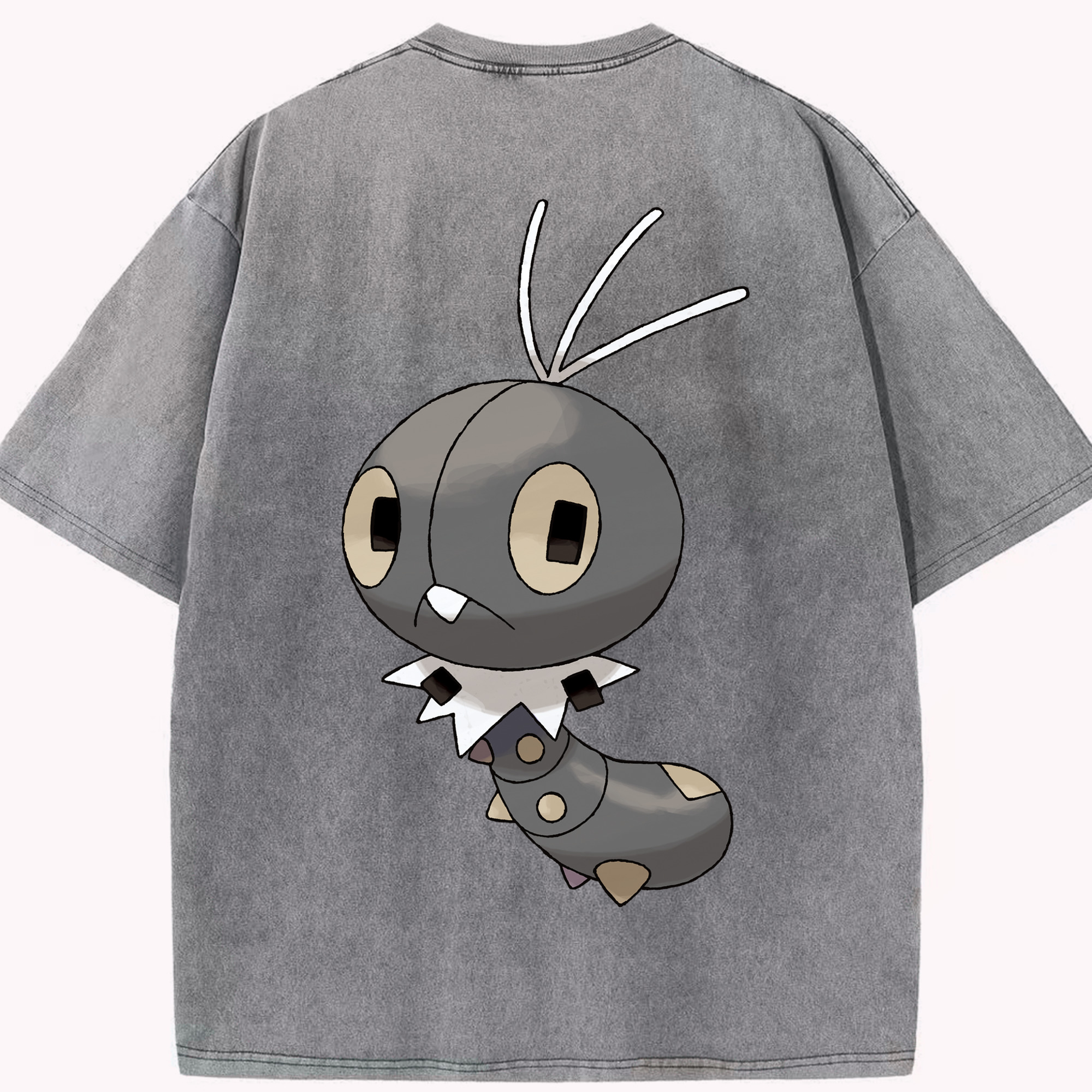 （画像用） ポケットモンスター Pokémon 綿100% ヴィンテージ風 半袖Tシャツ（背面プリント）