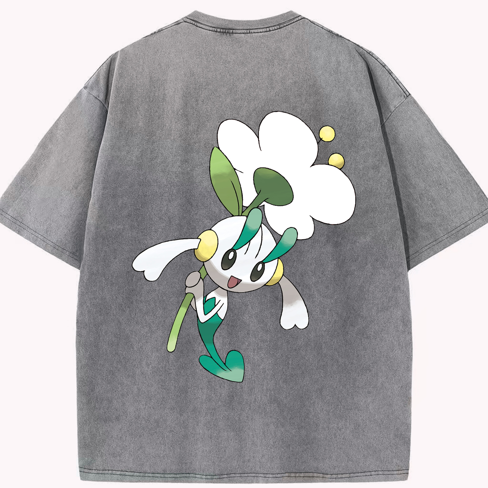 （画像用） ポケットモンスター Pokémon 綿100% ヴィンテージ風 半袖Tシャツ（背面プリント）