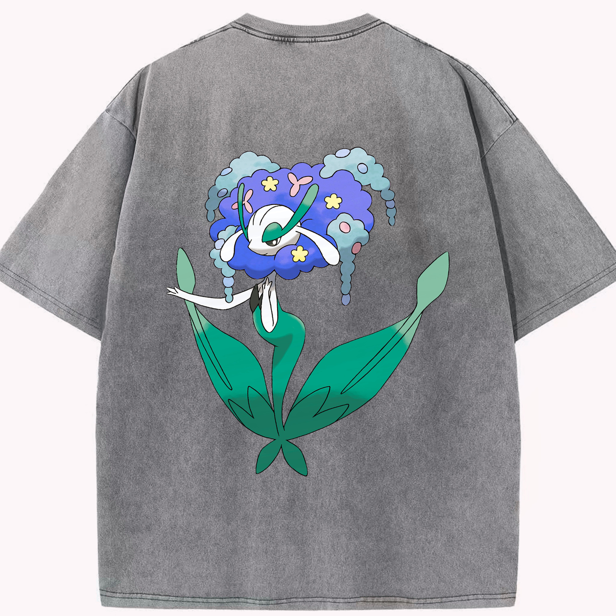 （画像用） ポケットモンスター Pokémon 綿100% ヴィンテージ風 半袖Tシャツ（背面プリント）