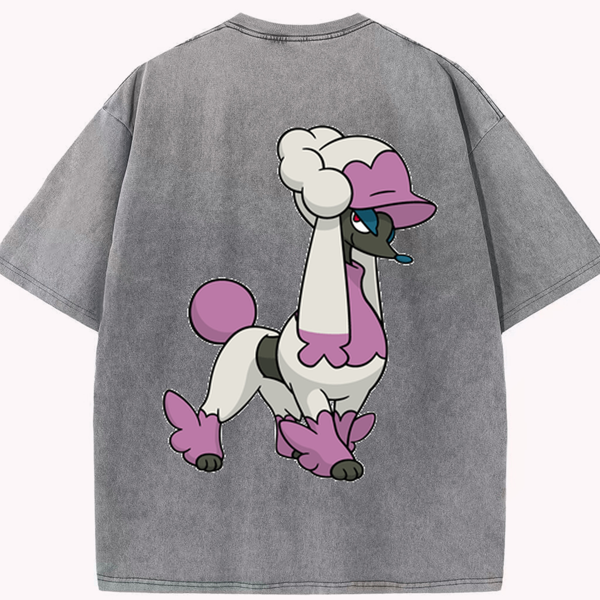 （画像用） ポケットモンスター Pokémon 綿100% ヴィンテージ風 半袖Tシャツ（背面プリント）