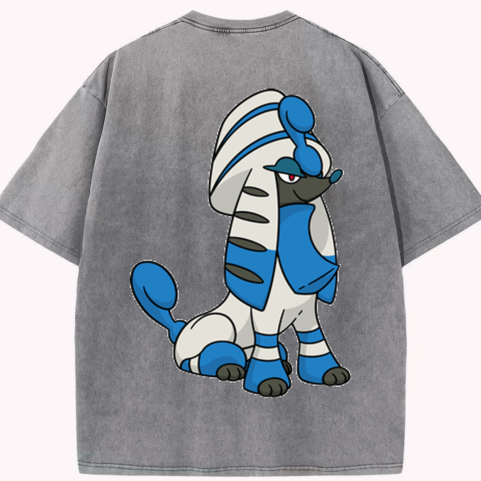 （画像用） ポケットモンスター Pokémon 綿100% ヴィンテージ風 半袖Tシャツ（背面プリント）