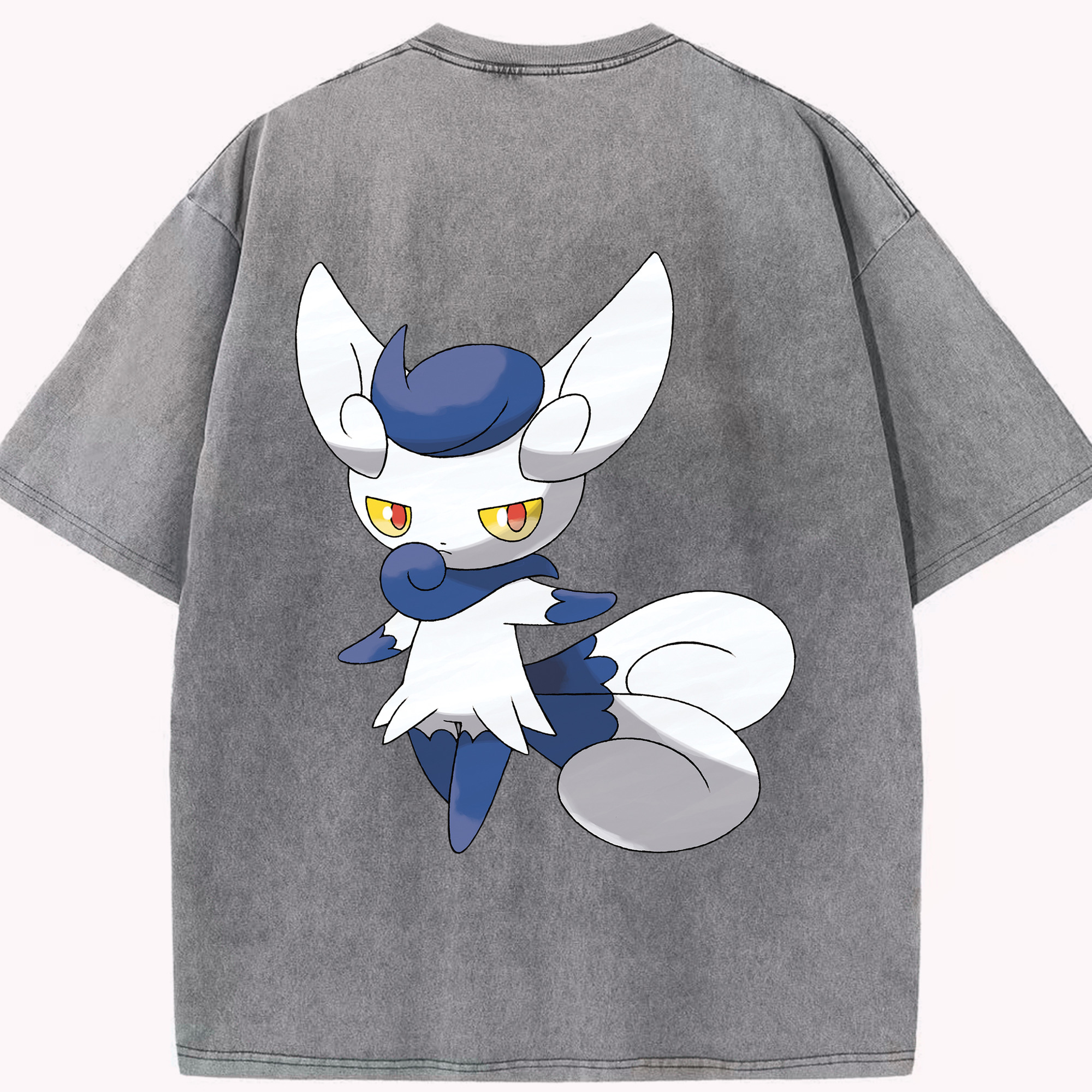 （画像用） ポケットモンスター Pokémon 綿100% ヴィンテージ風 半袖Tシャツ（背面プリント）