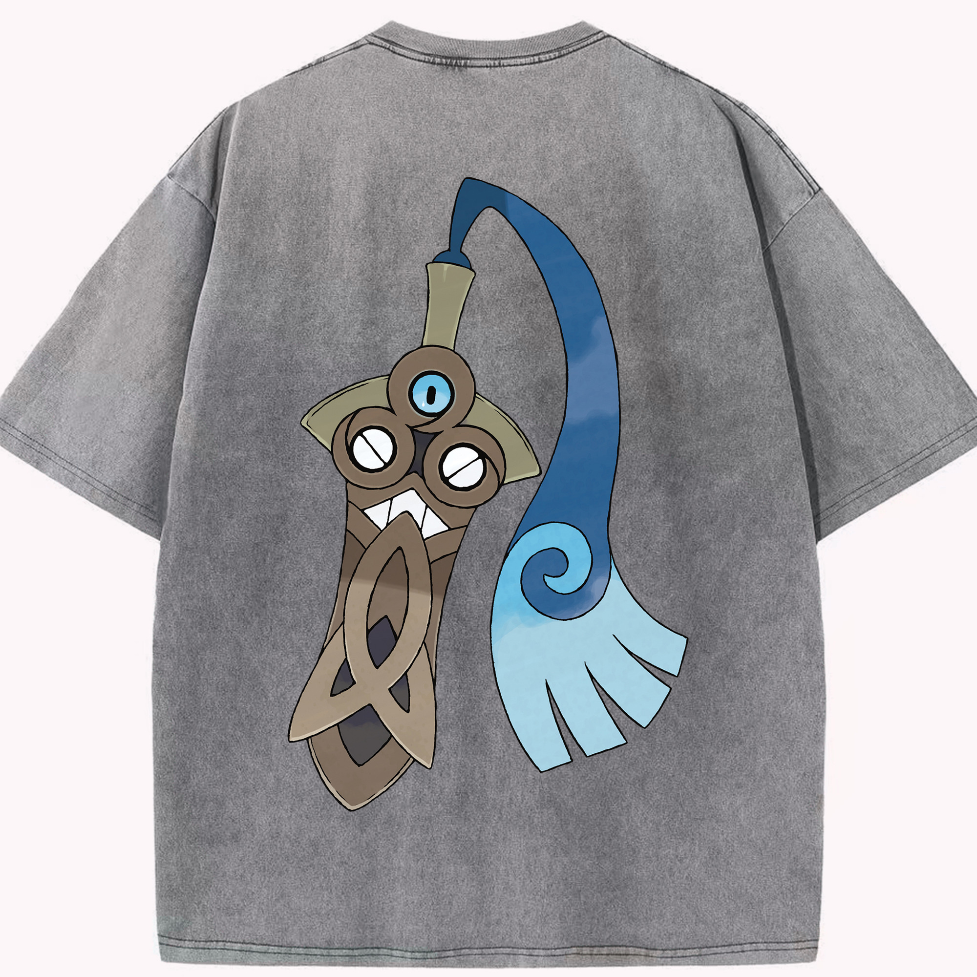 （画像用） ポケットモンスター Pokémon 綿100% ヴィンテージ風 半袖Tシャツ（背面プリント）