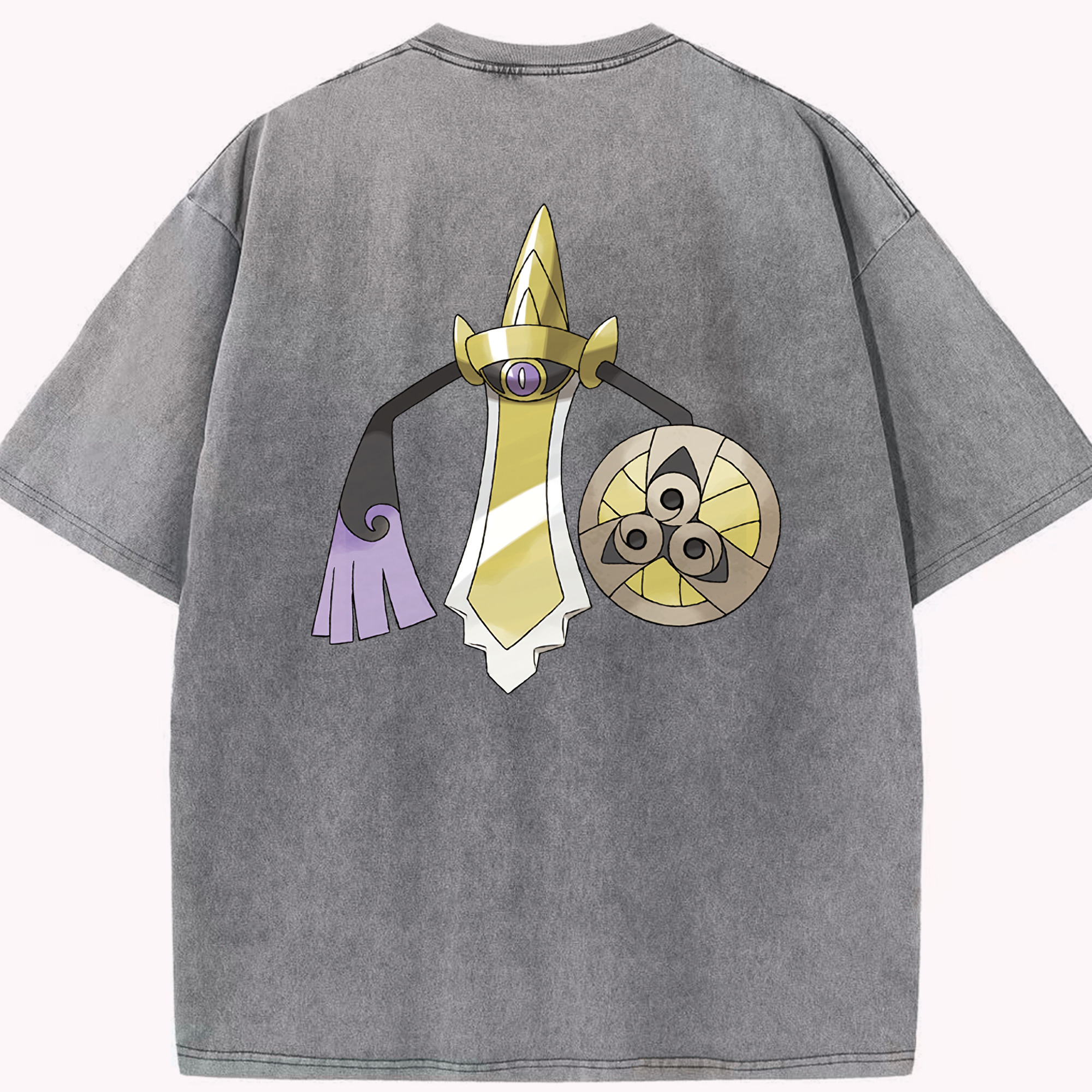 （画像用） ポケットモンスター Pokémon 綿100% ヴィンテージ風 半袖Tシャツ（背面プリント）