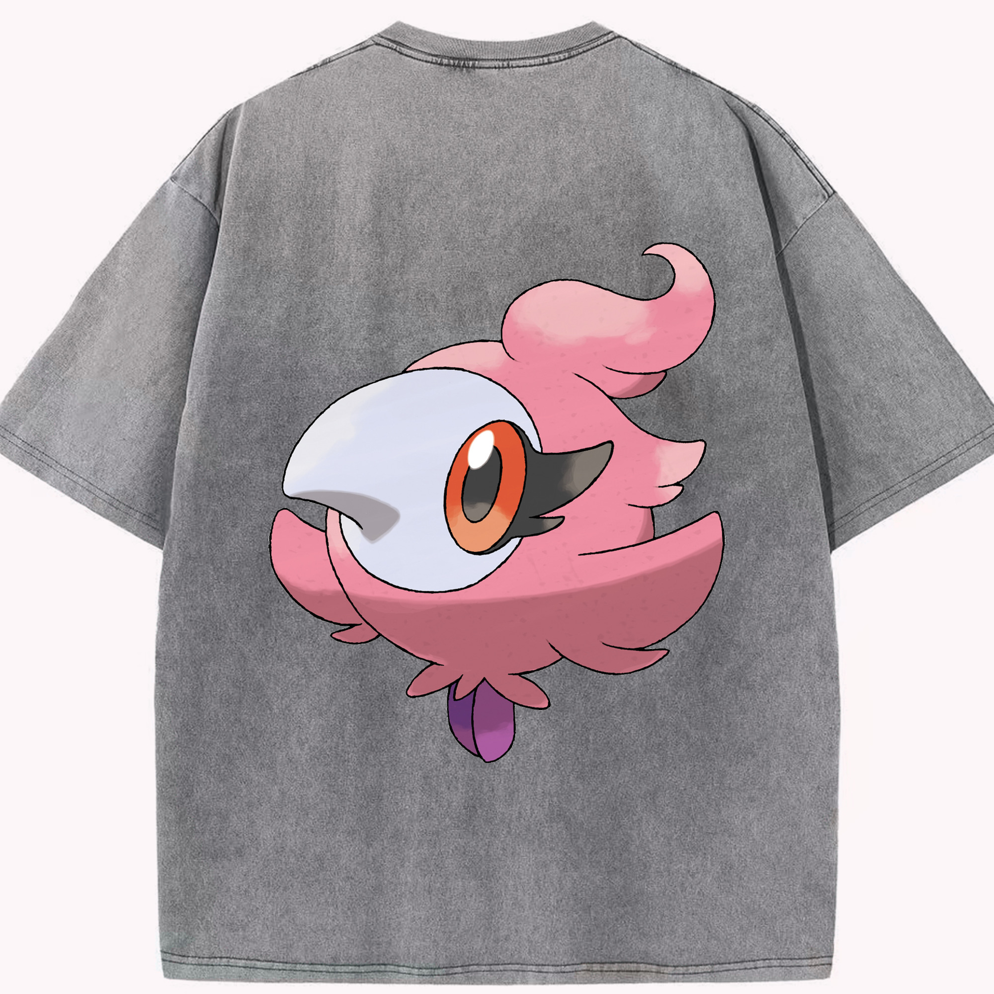 （画像用） ポケットモンスター Pokémon 綿100% ヴィンテージ風 半袖Tシャツ（背面プリント）