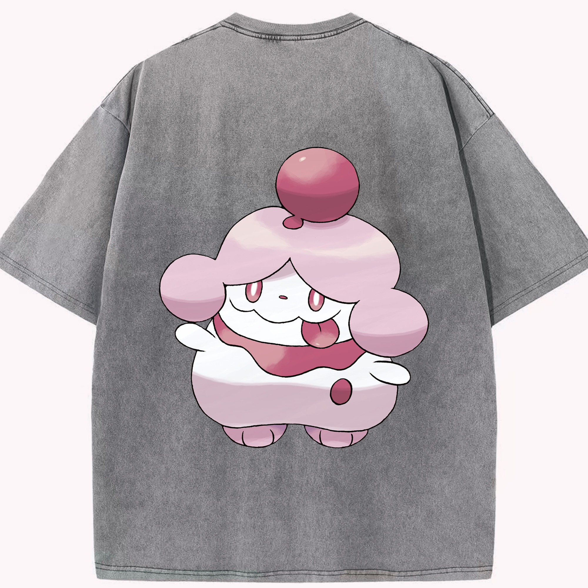 （画像用） ポケットモンスター Pokémon 綿100% ヴィンテージ風 半袖Tシャツ（背面プリント）