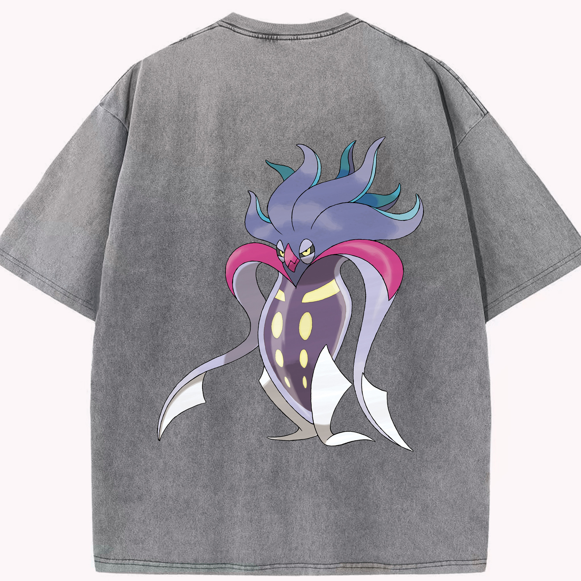 （画像用） ポケットモンスター Pokémon 綿100% ヴィンテージ風 半袖Tシャツ（背面プリント）
