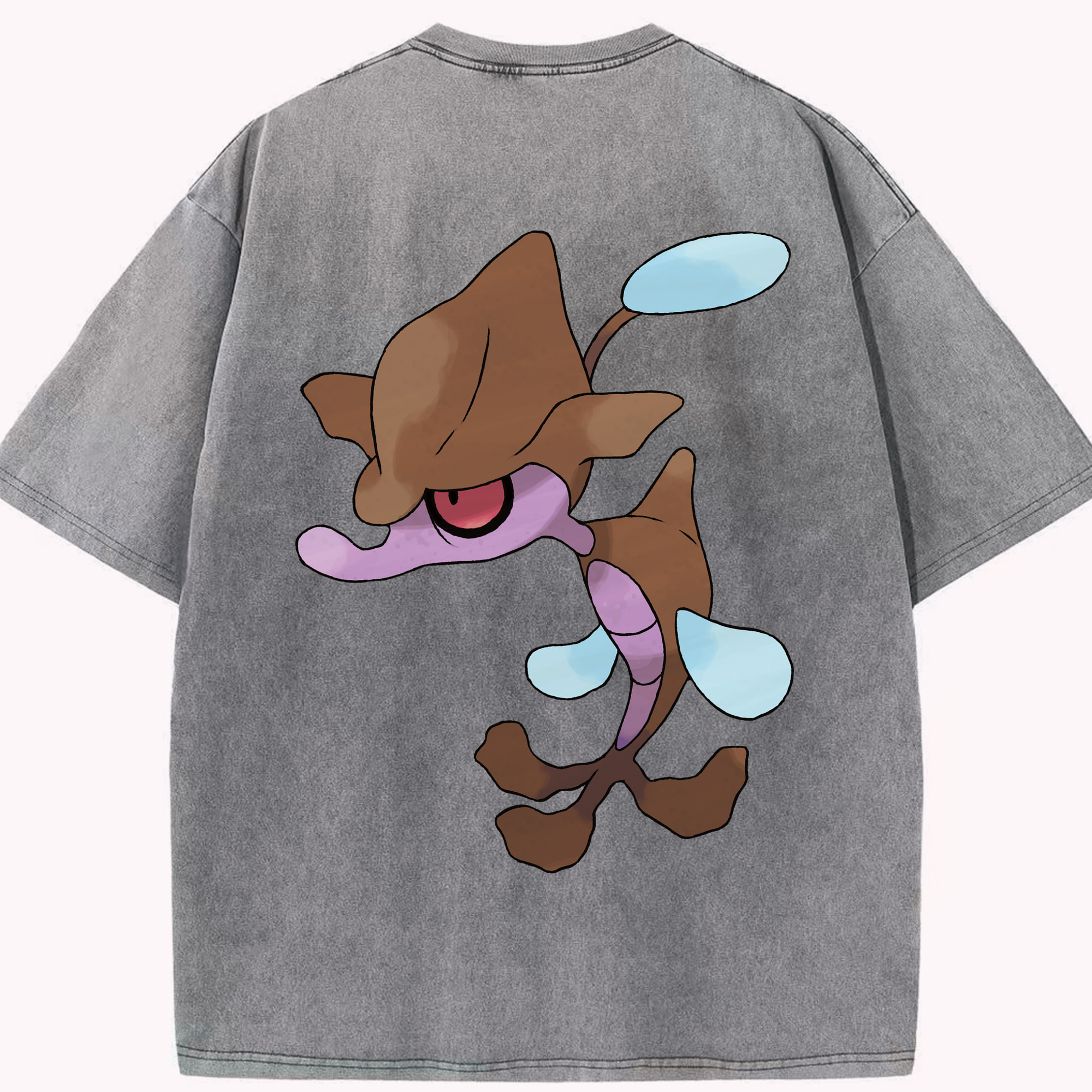 （画像用） ポケットモンスター Pokémon 綿100% ヴィンテージ風 半袖Tシャツ（背面プリント）