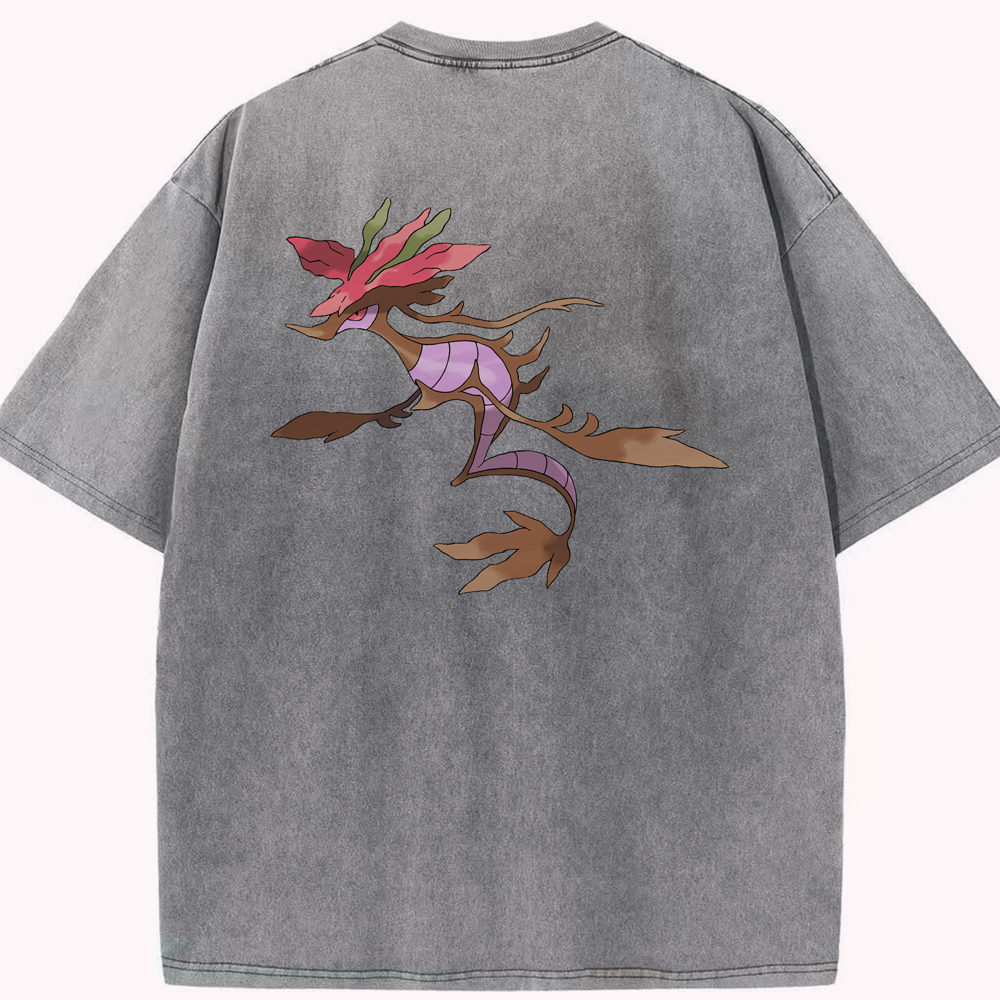 （画像用） ポケットモンスター Pokémon 綿100% ヴィンテージ風 半袖Tシャツ（背面プリント）