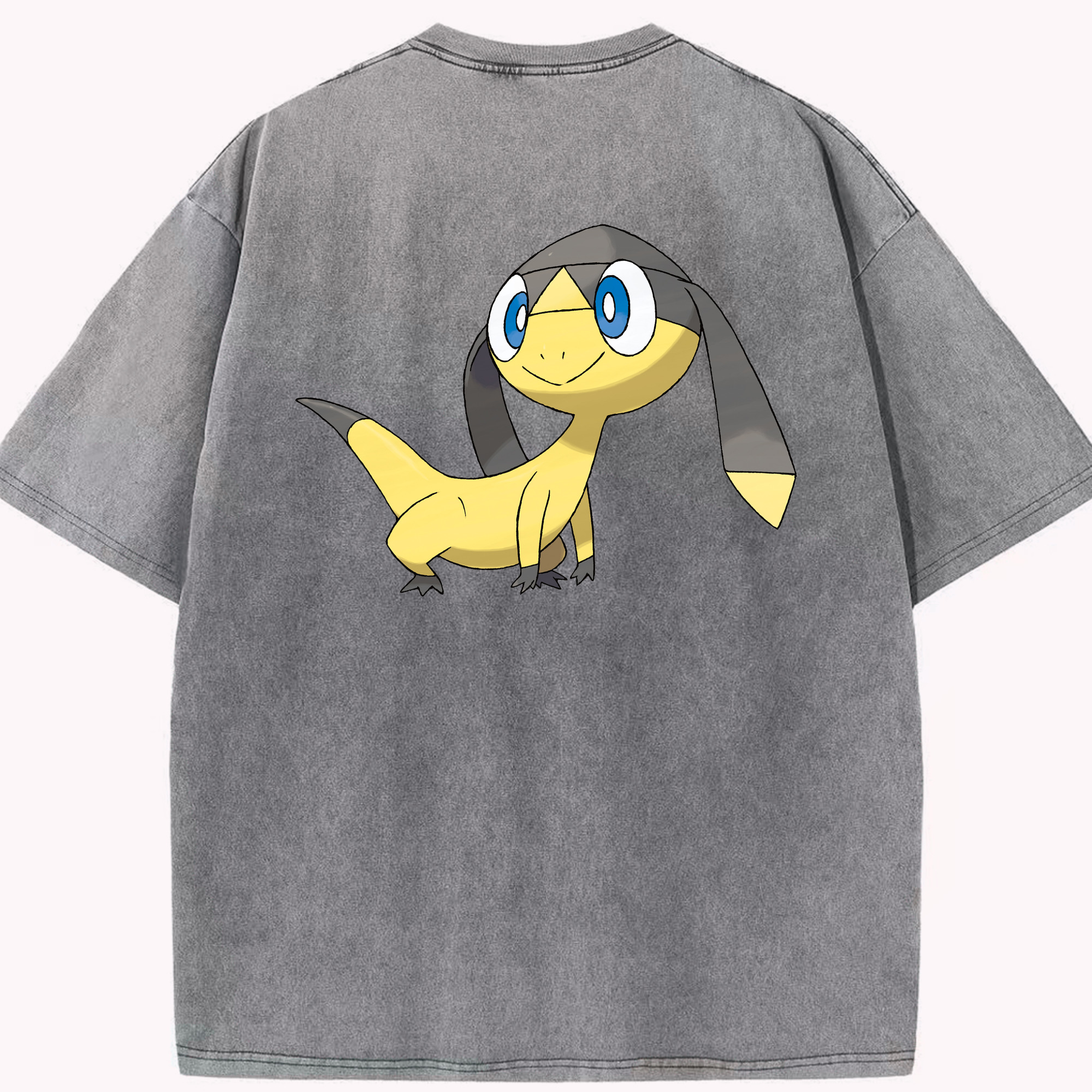（画像用） ポケットモンスター Pokémon 綿100% ヴィンテージ風 半袖Tシャツ（背面プリント）