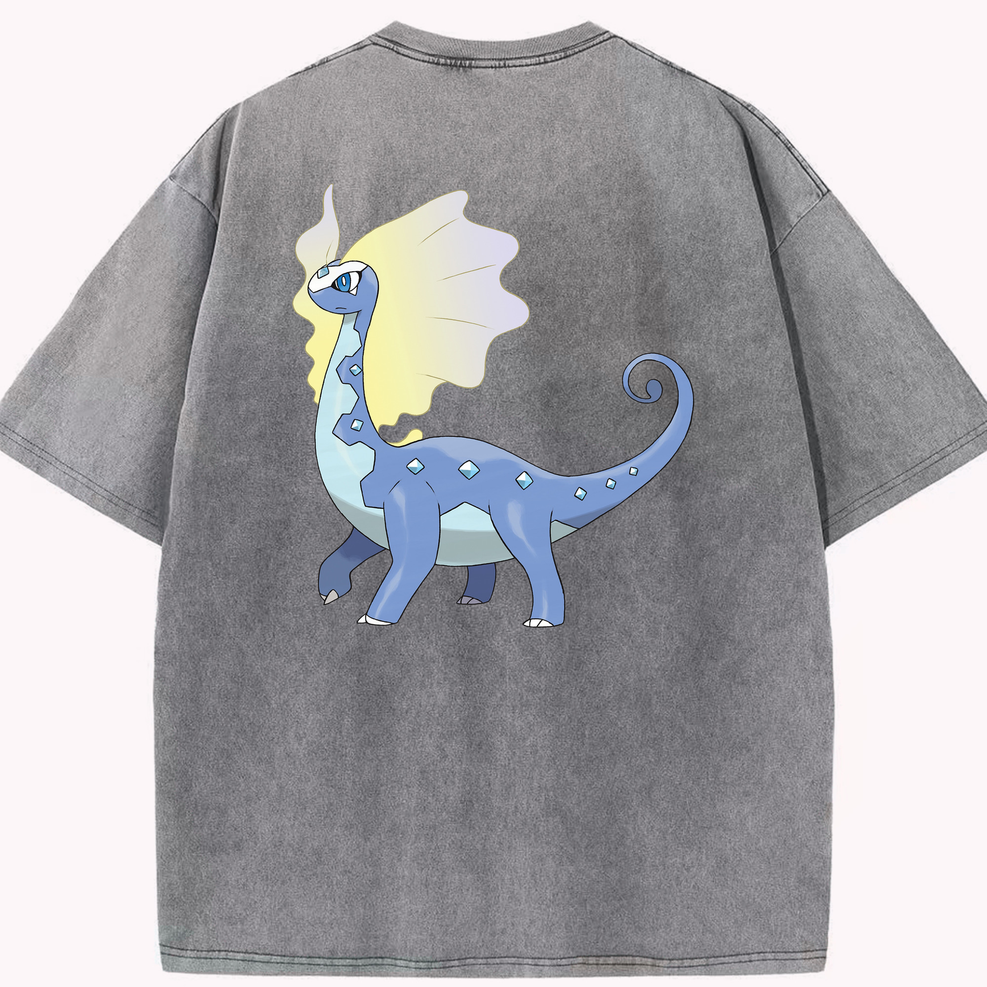 （画像用） ポケットモンスター Pokémon 綿100% ヴィンテージ風 半袖Tシャツ（背面プリント）