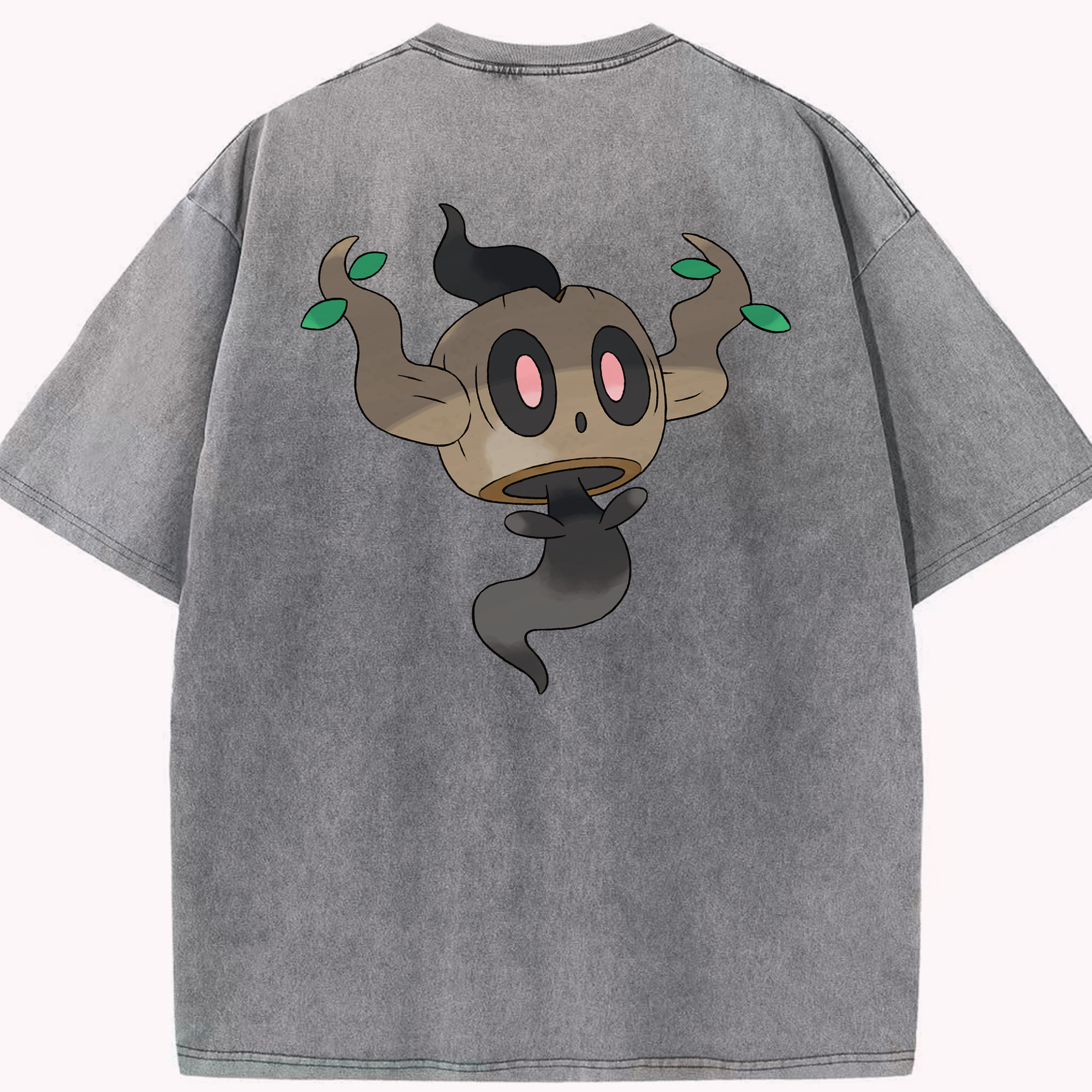 （画像用） ポケットモンスター Pokémon 綿100% ヴィンテージ風 半袖Tシャツ（背面プリント）