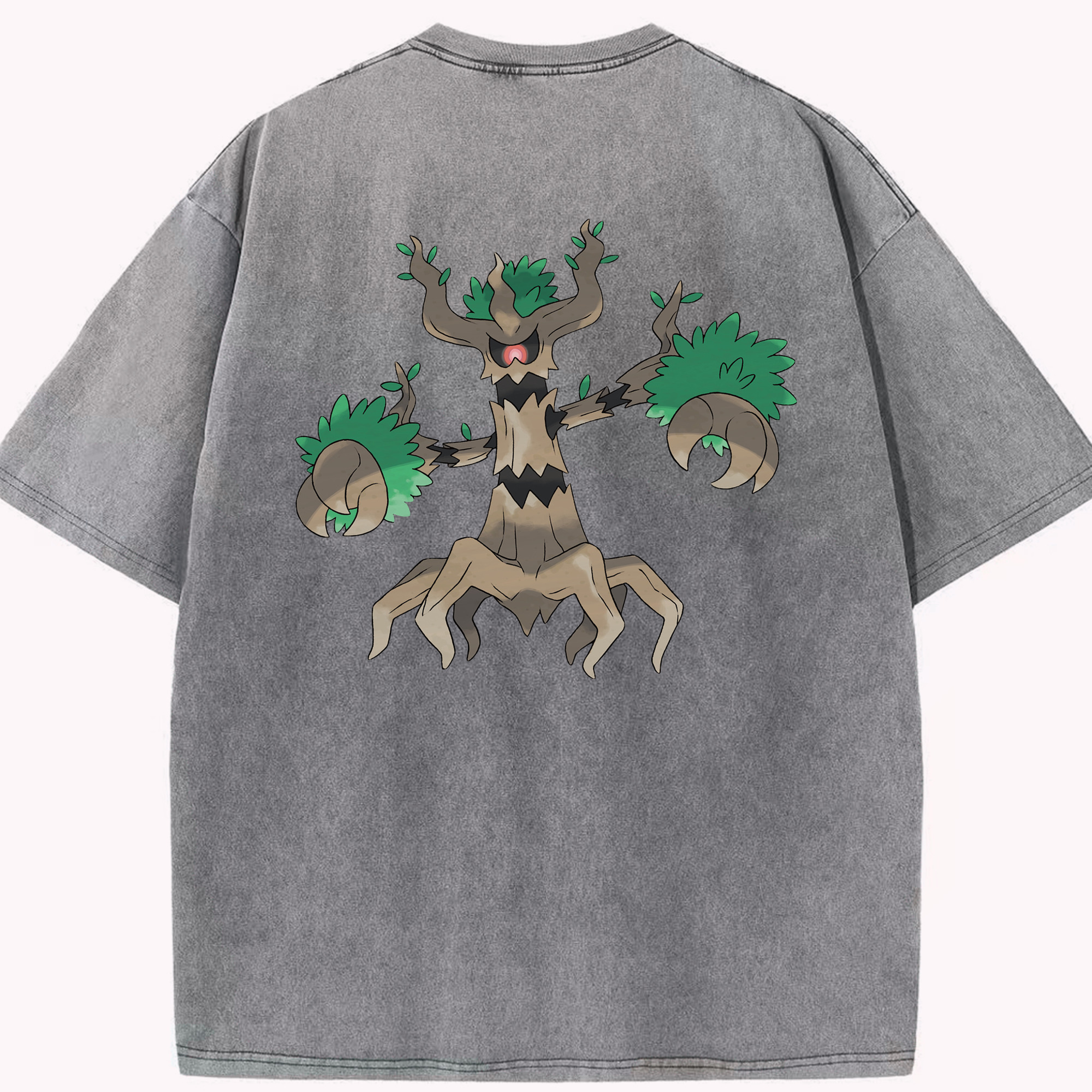 （画像用） ポケットモンスター Pokémon 綿100% ヴィンテージ風 半袖Tシャツ（背面プリント）