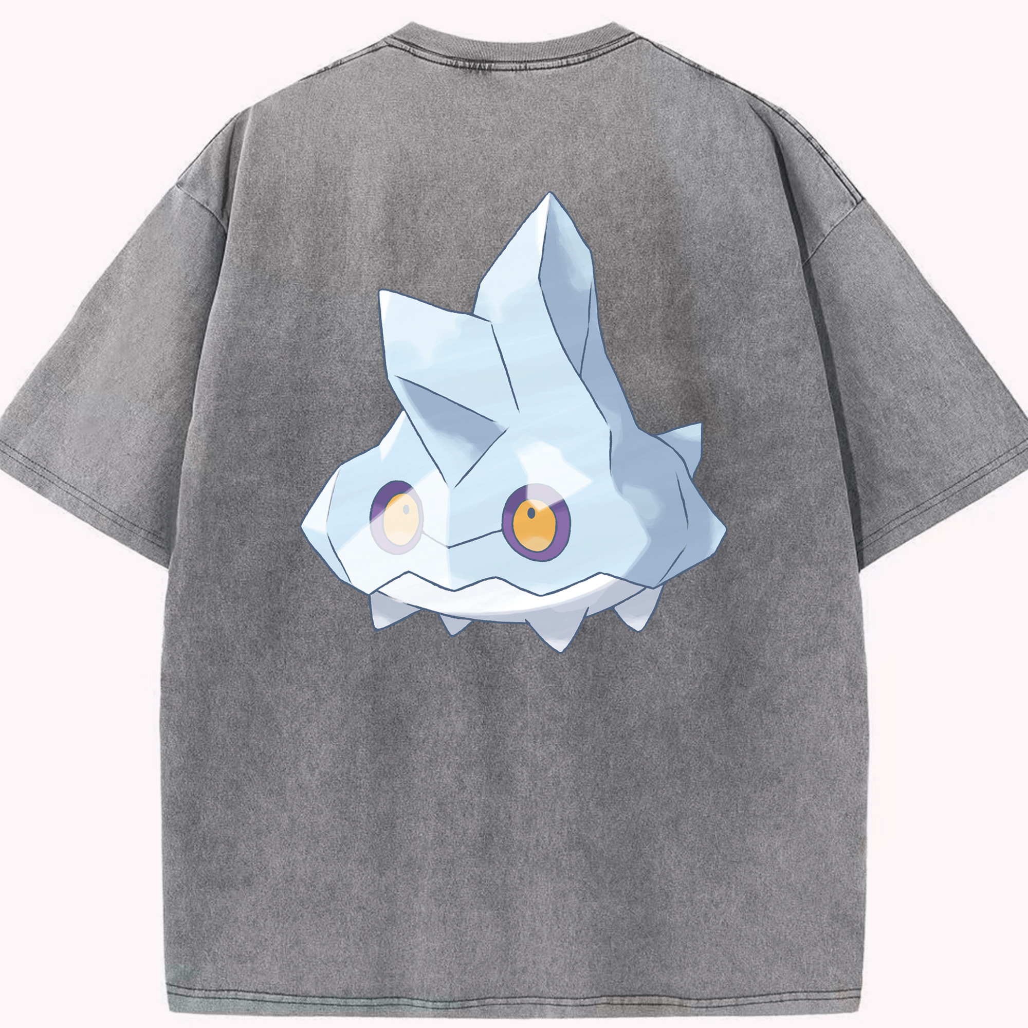 （画像用） ポケットモンスター Pokémon 綿100% ヴィンテージ風 半袖Tシャツ（背面プリント）