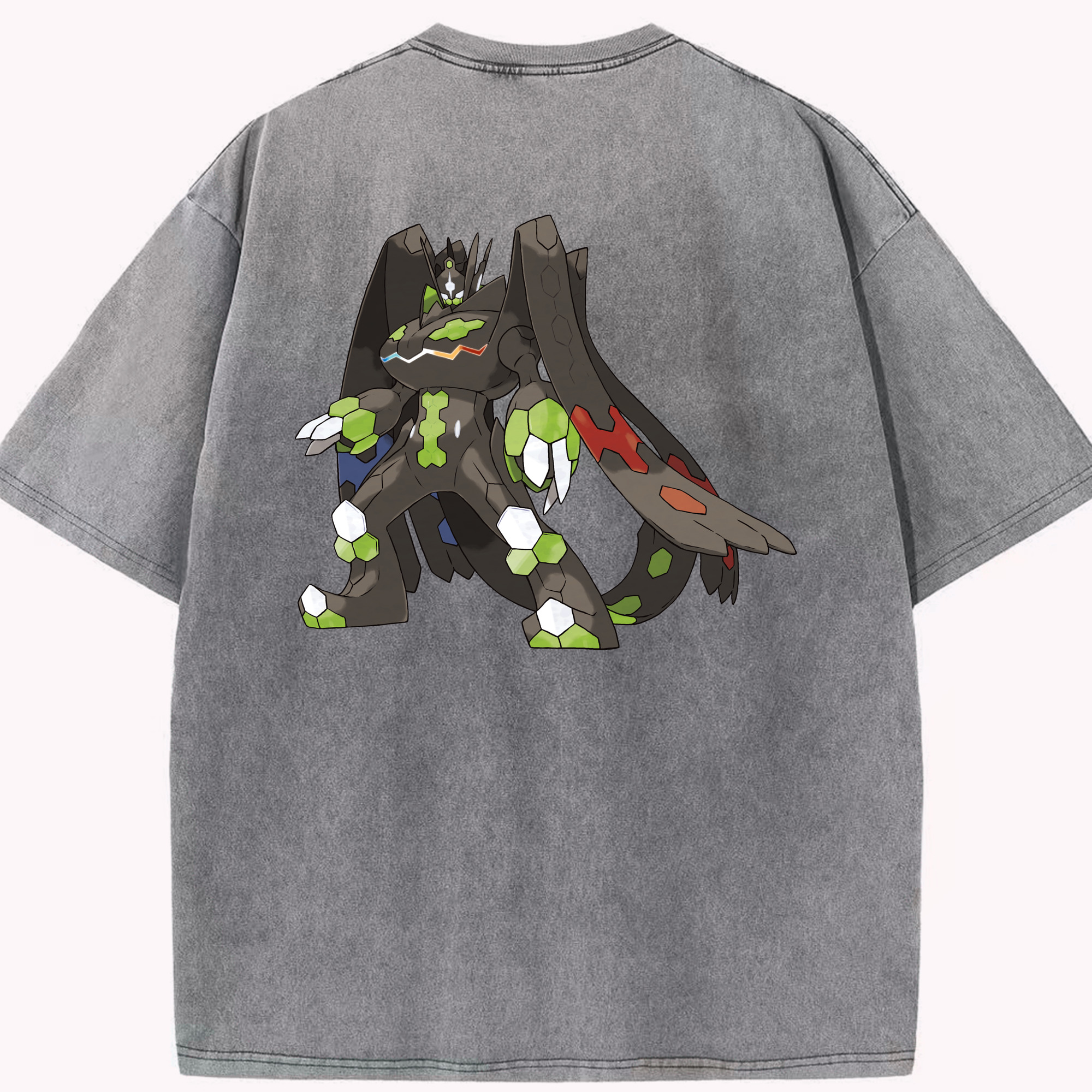 （画像用） ポケットモンスター Pokémon 綿100% ヴィンテージ風 半袖Tシャツ（背面プリント）