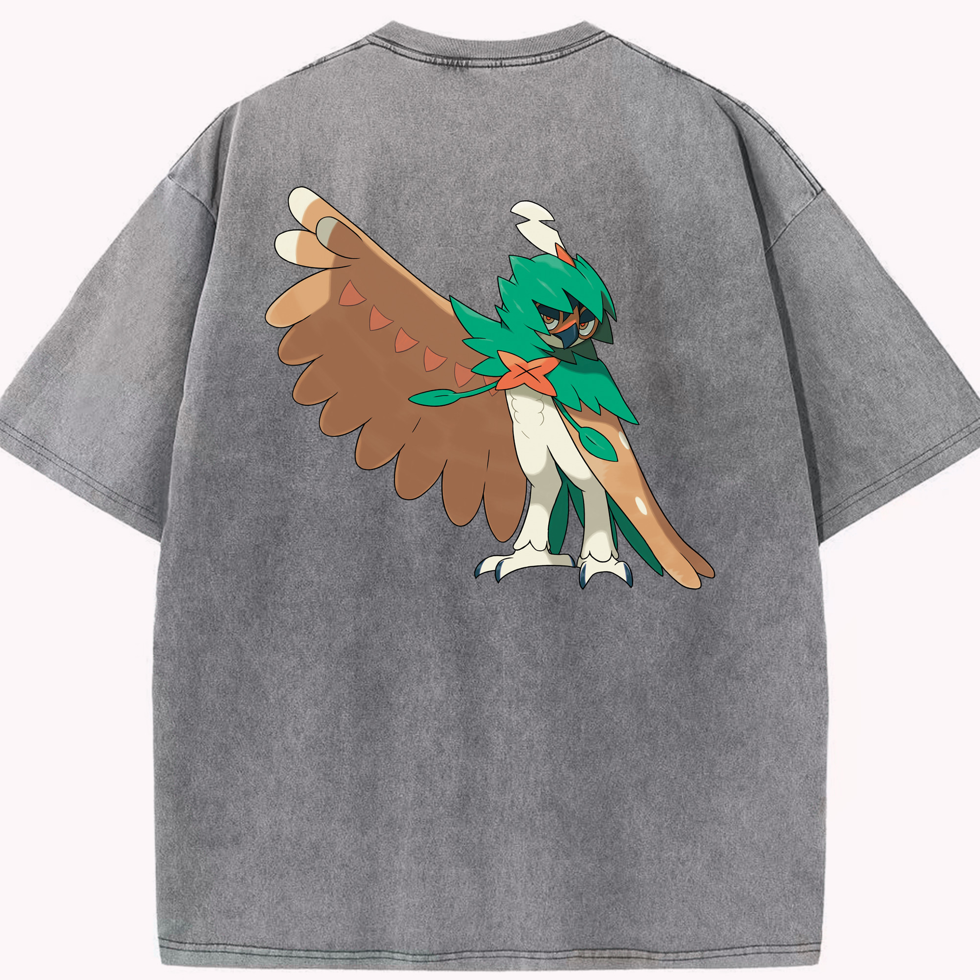 （画像用） ポケットモンスター Pokémon 綿100% ヴィンテージ風 半袖Tシャツ（背面プリント）
