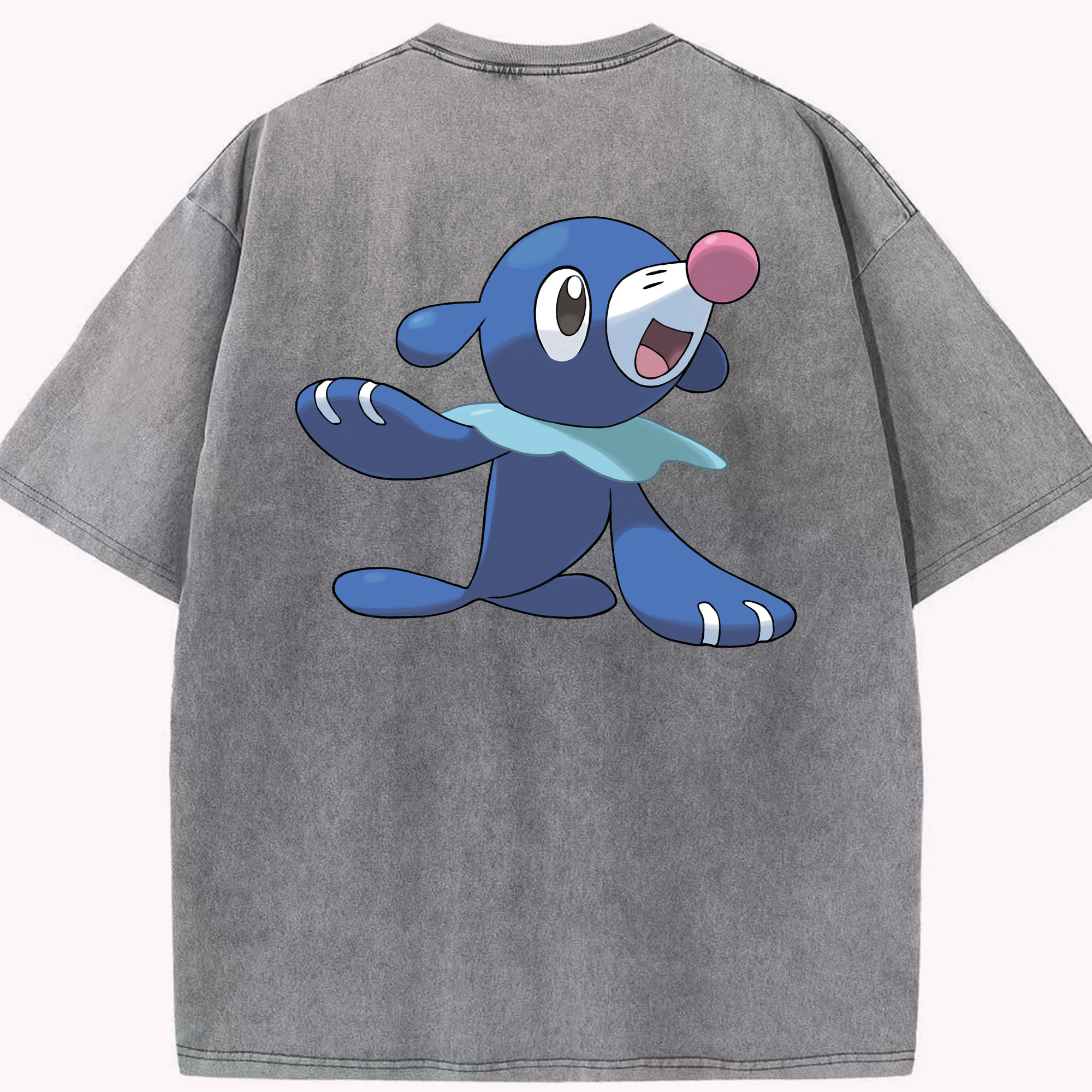 （画像用） ポケットモンスター Pokémon 綿100% ヴィンテージ風 半袖Tシャツ（背面プリント）
