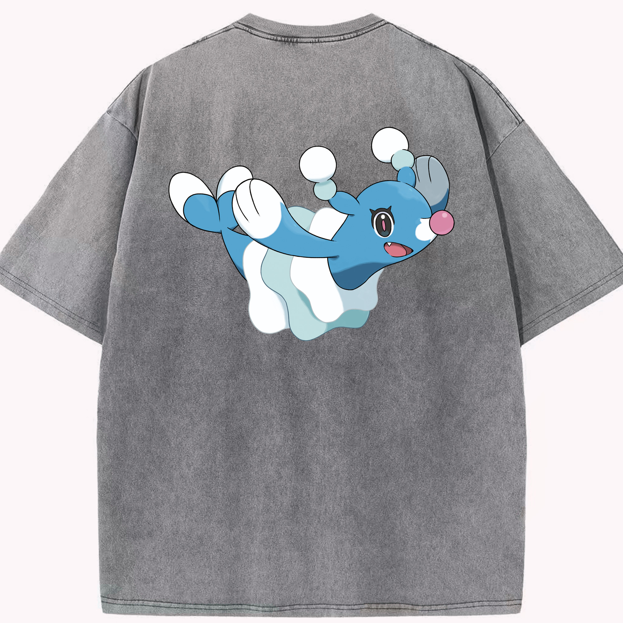 （画像用） ポケットモンスター Pokémon 綿100% ヴィンテージ風 半袖Tシャツ（背面プリント）