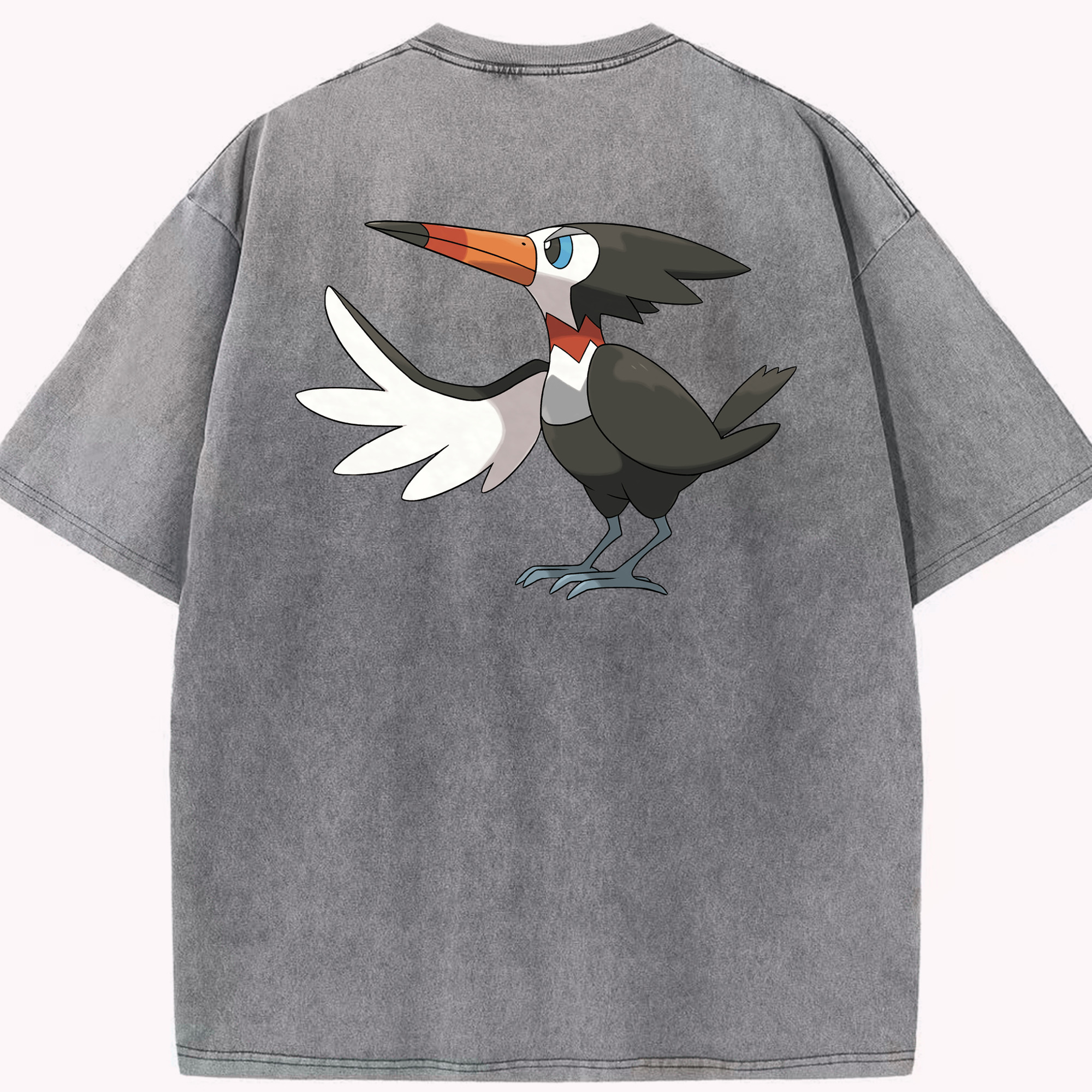 （画像用） ポケットモンスター Pokémon 綿100% ヴィンテージ風 半袖Tシャツ（背面プリント）