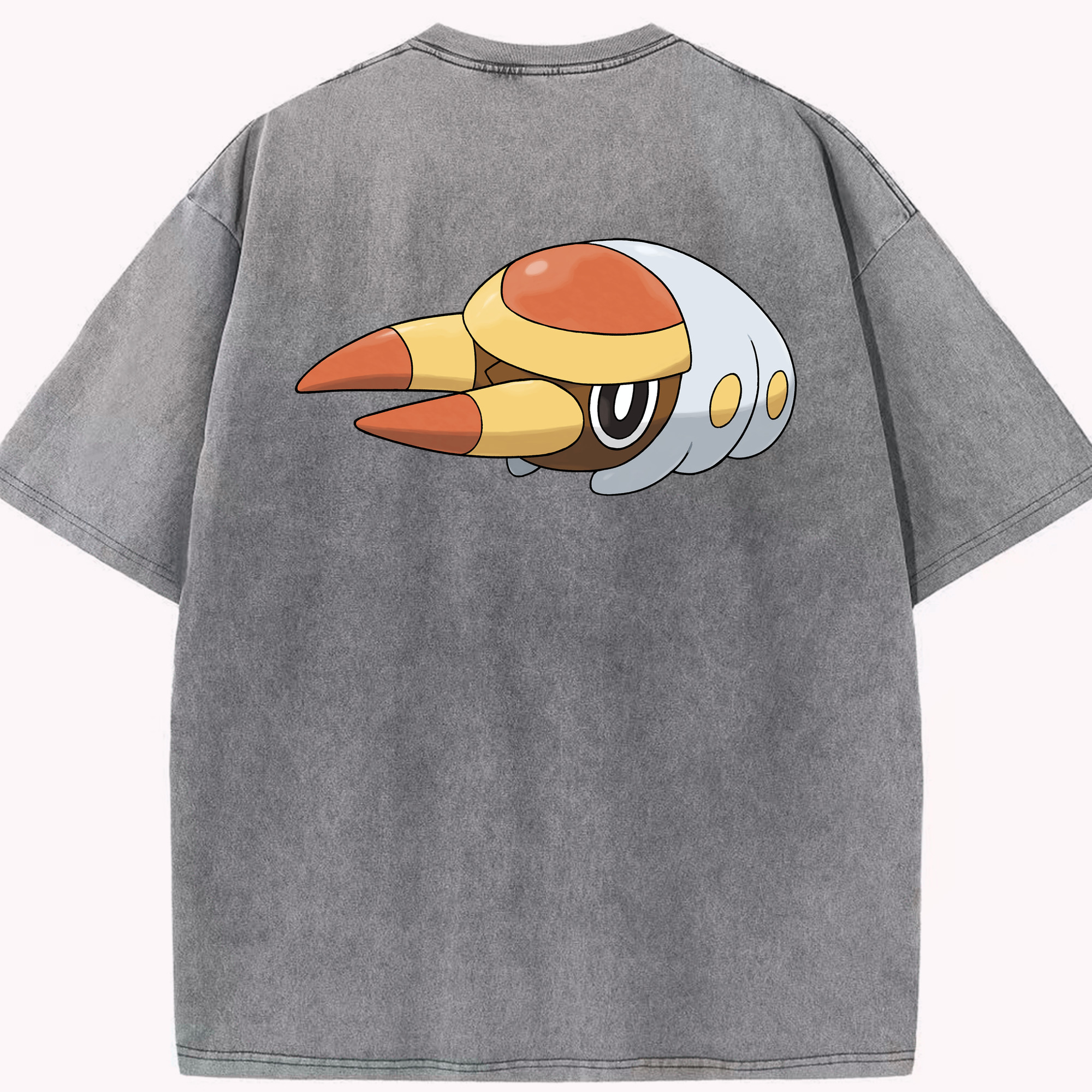 （画像用） ポケットモンスター Pokémon 綿100% ヴィンテージ風 半袖Tシャツ（背面プリント）