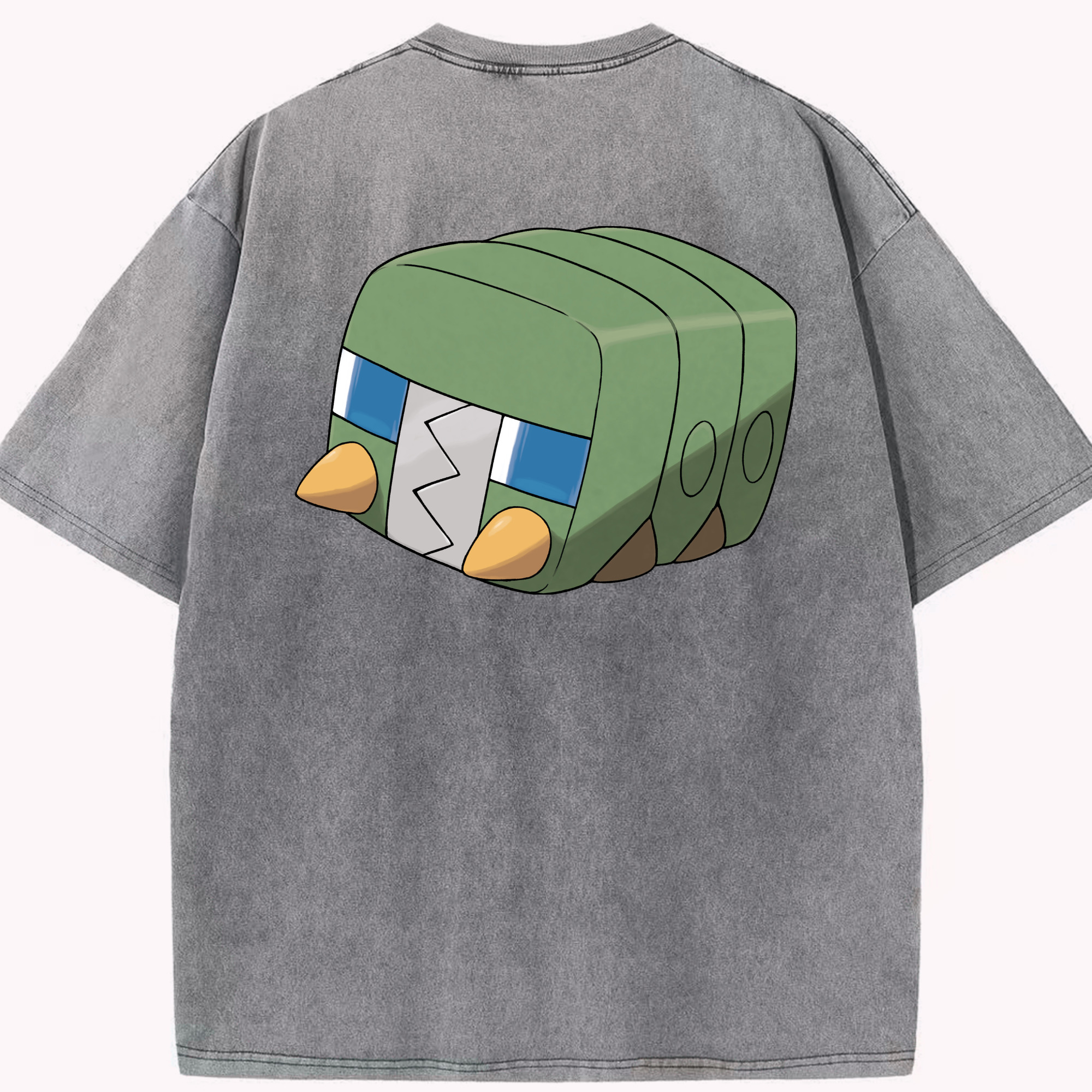 （画像用） ポケットモンスター Pokémon 綿100% ヴィンテージ風 半袖Tシャツ（背面プリント）