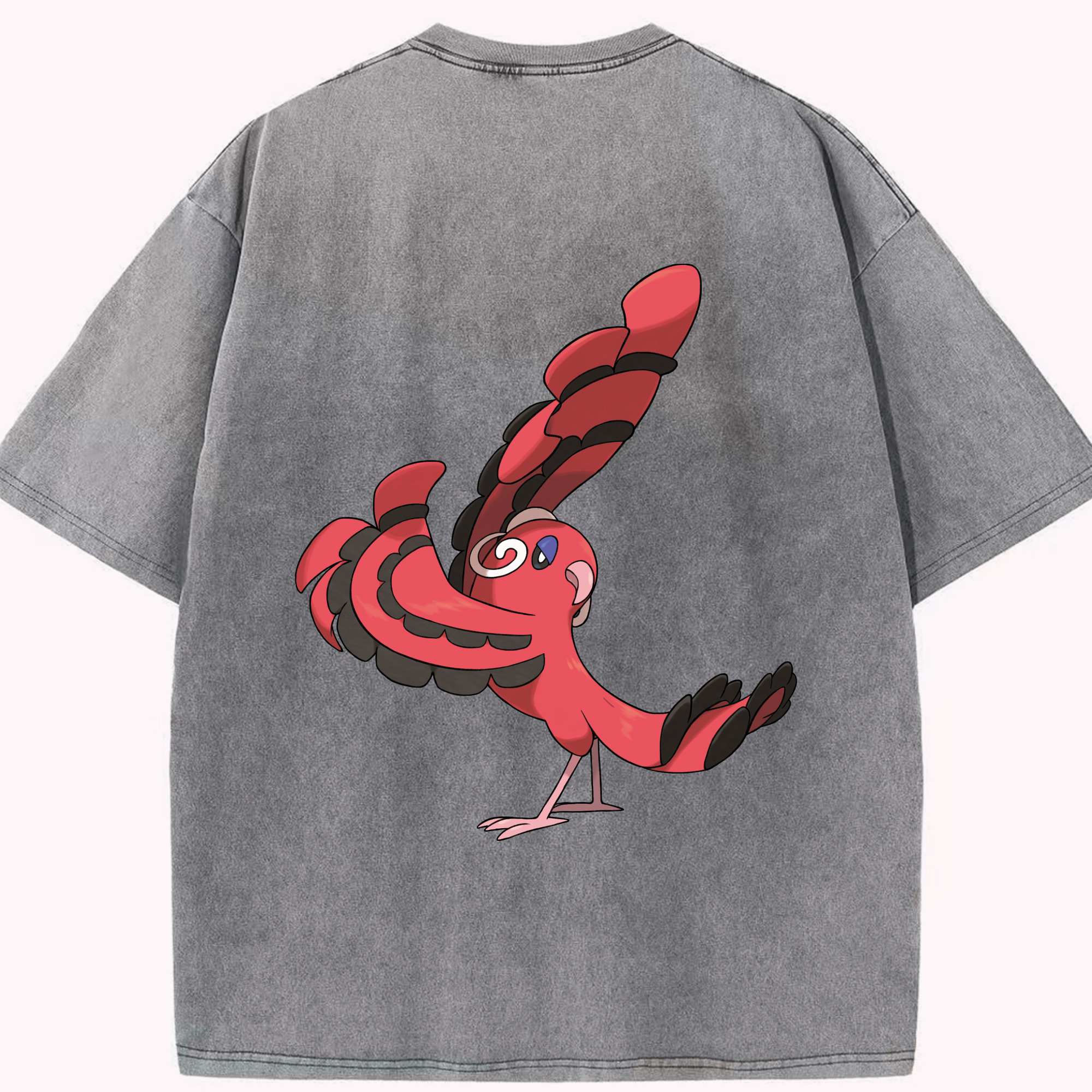 （画像用） ポケットモンスター Pokémon 綿100% ヴィンテージ風 半袖Tシャツ（背面プリント）