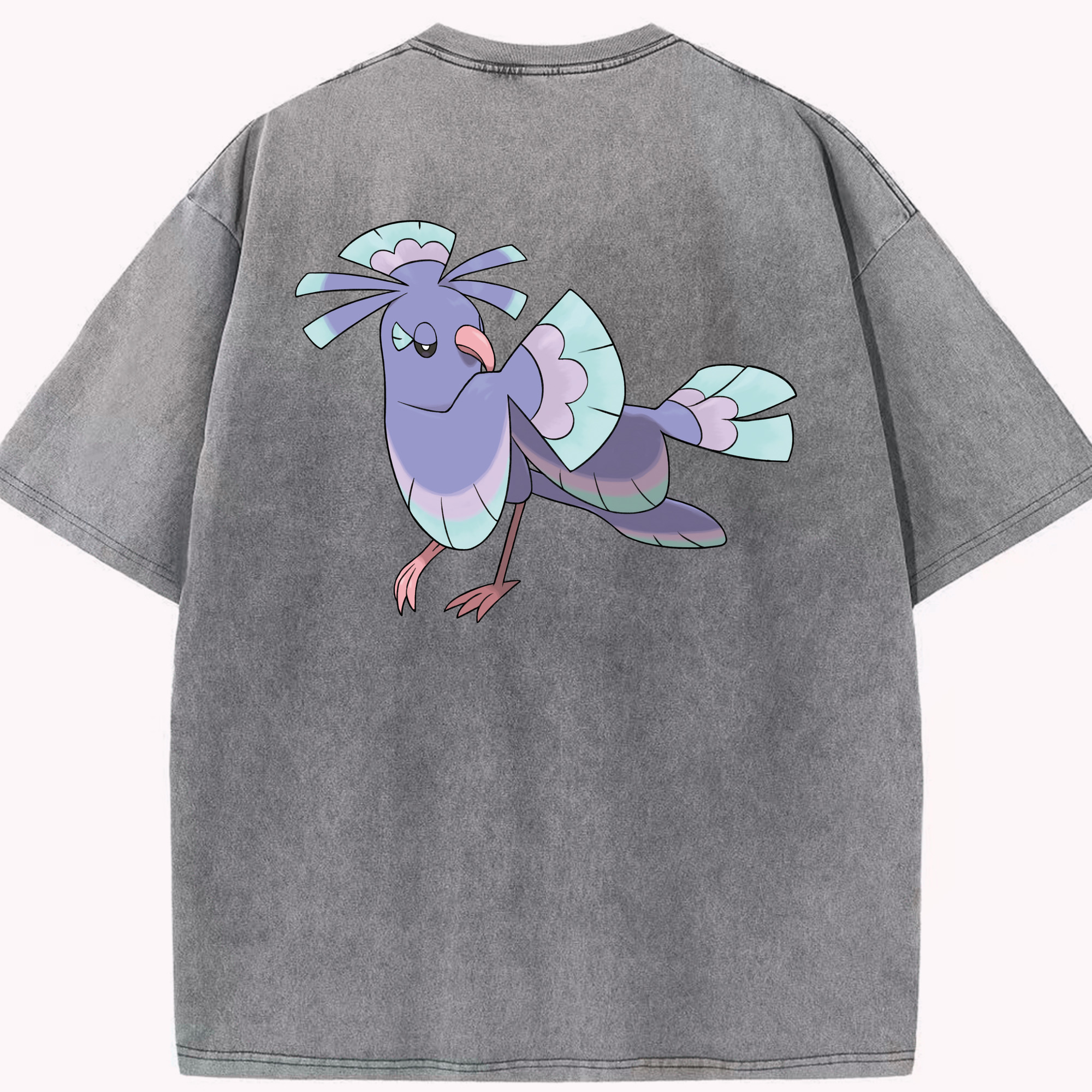 （画像用） ポケットモンスター Pokémon 綿100% ヴィンテージ風 半袖Tシャツ（背面プリント）
