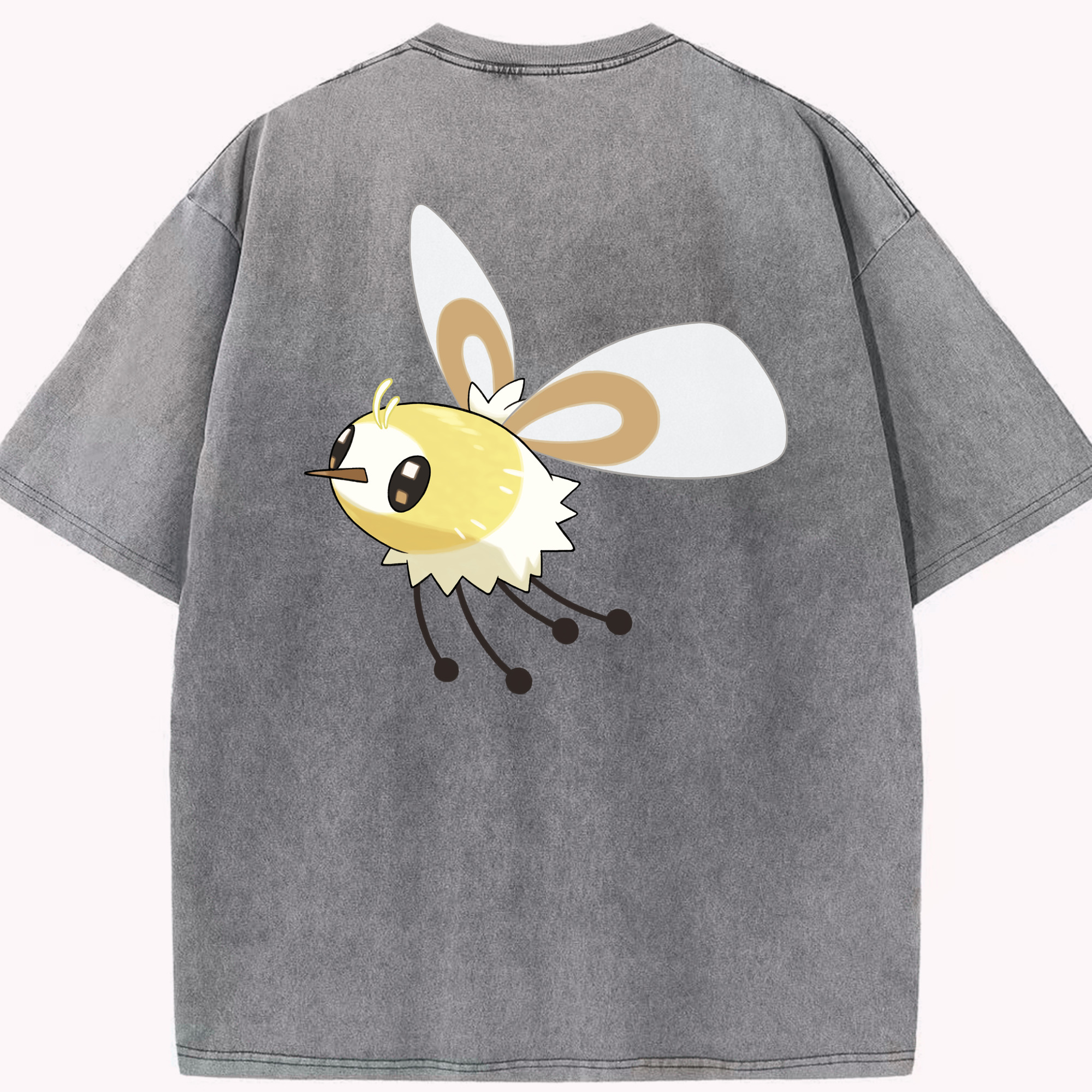 （画像用） ポケットモンスター Pokémon 綿100% ヴィンテージ風 半袖Tシャツ（背面プリント）