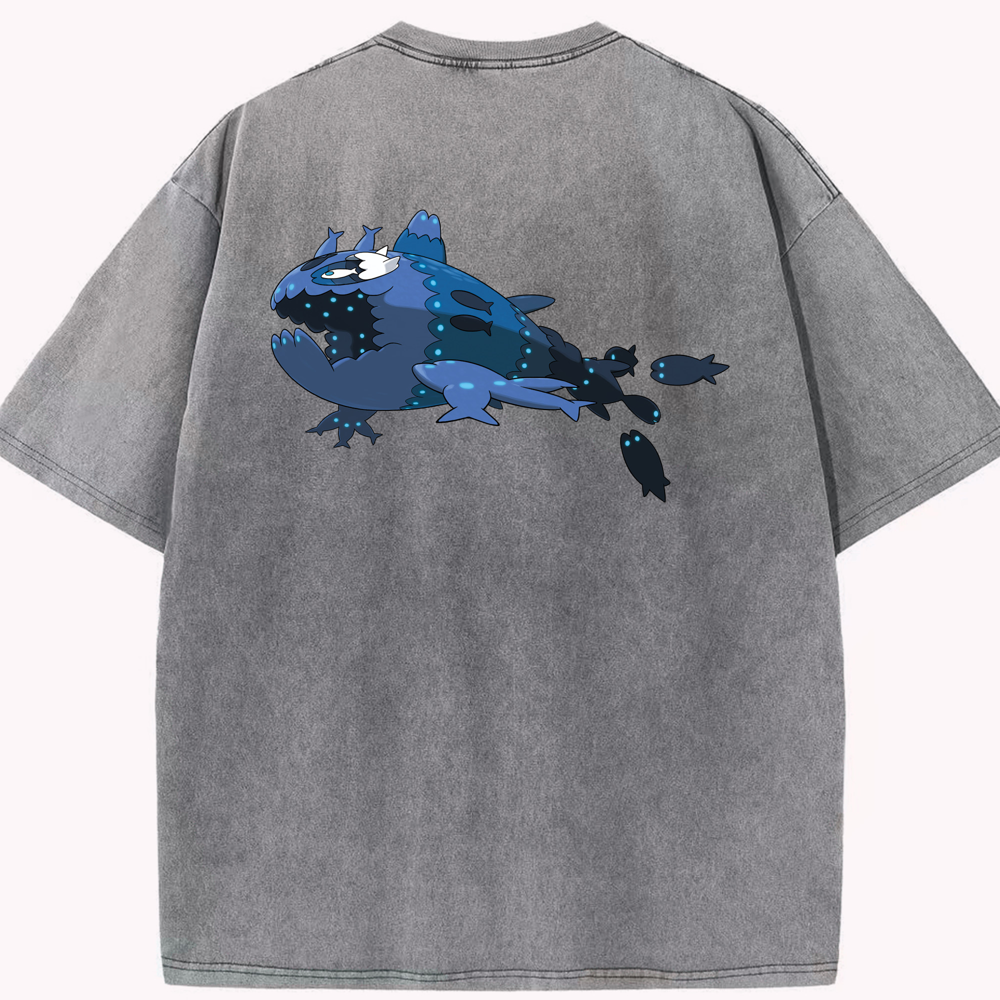 （画像用） ポケットモンスター Pokémon 綿100% ヴィンテージ風 半袖Tシャツ（背面プリント）
