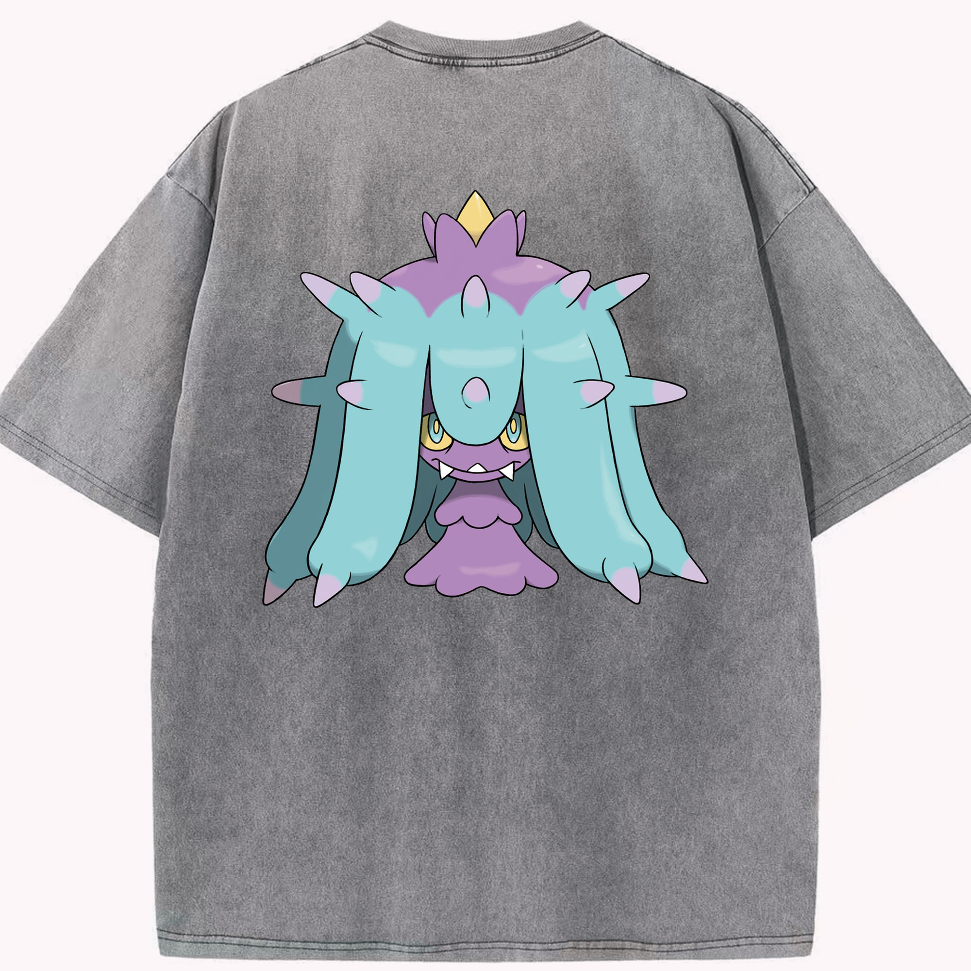 （画像用） ポケットモンスター Pokémon 綿100% ヴィンテージ風 半袖Tシャツ（背面プリント）