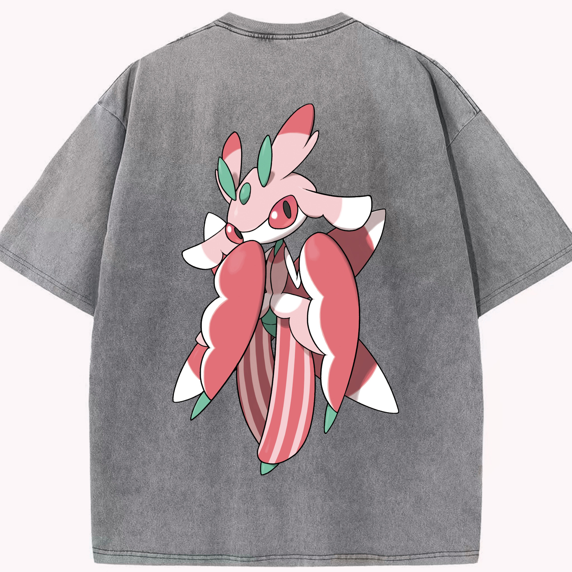 （画像用） ポケットモンスター Pokémon 綿100% ヴィンテージ風 半袖Tシャツ（背面プリント）