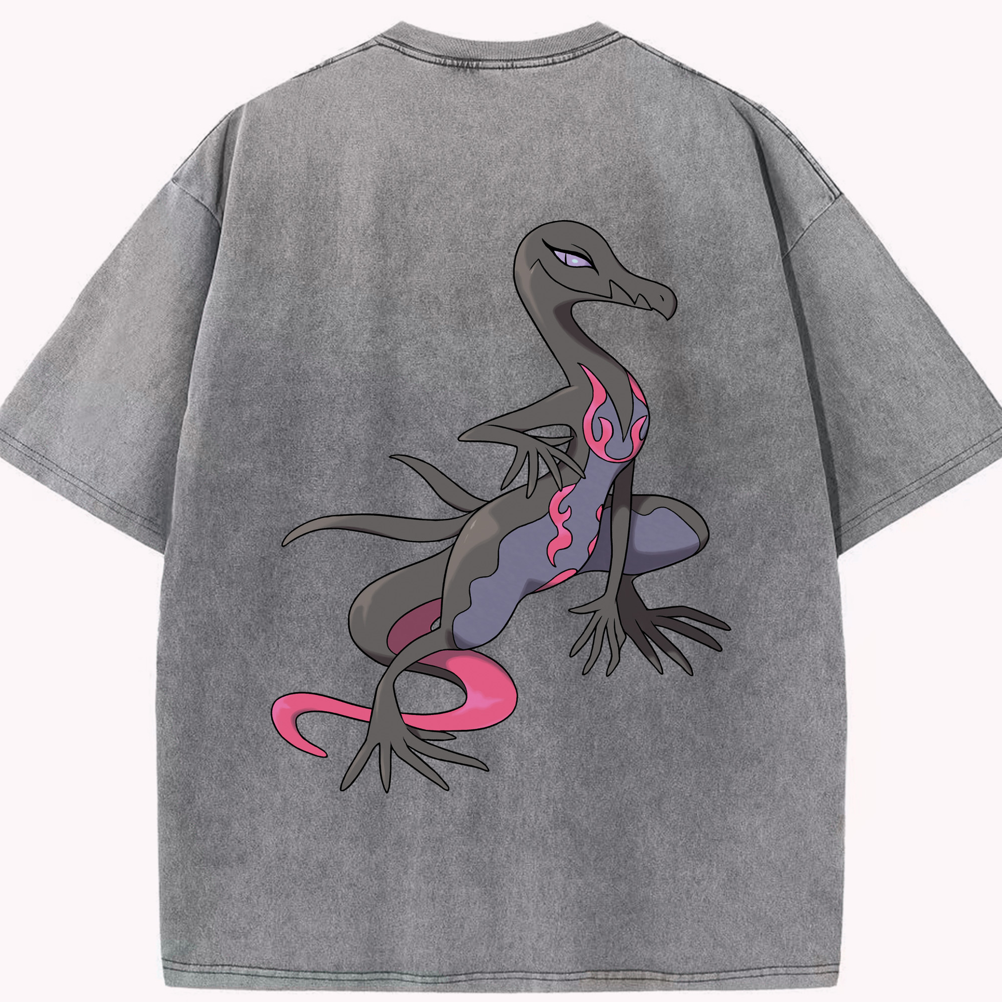 （画像用） ポケットモンスター Pokémon 綿100% ヴィンテージ風 半袖Tシャツ（背面プリント）