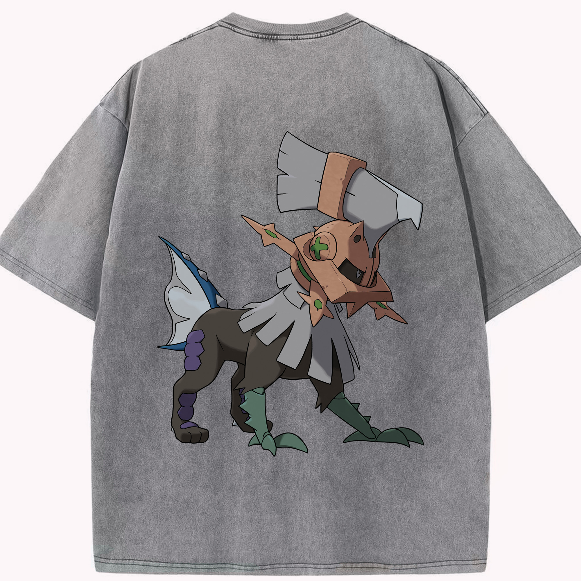 （画像用） ポケットモンスター Pokémon 綿100% ヴィンテージ風 半袖Tシャツ（背面プリント）