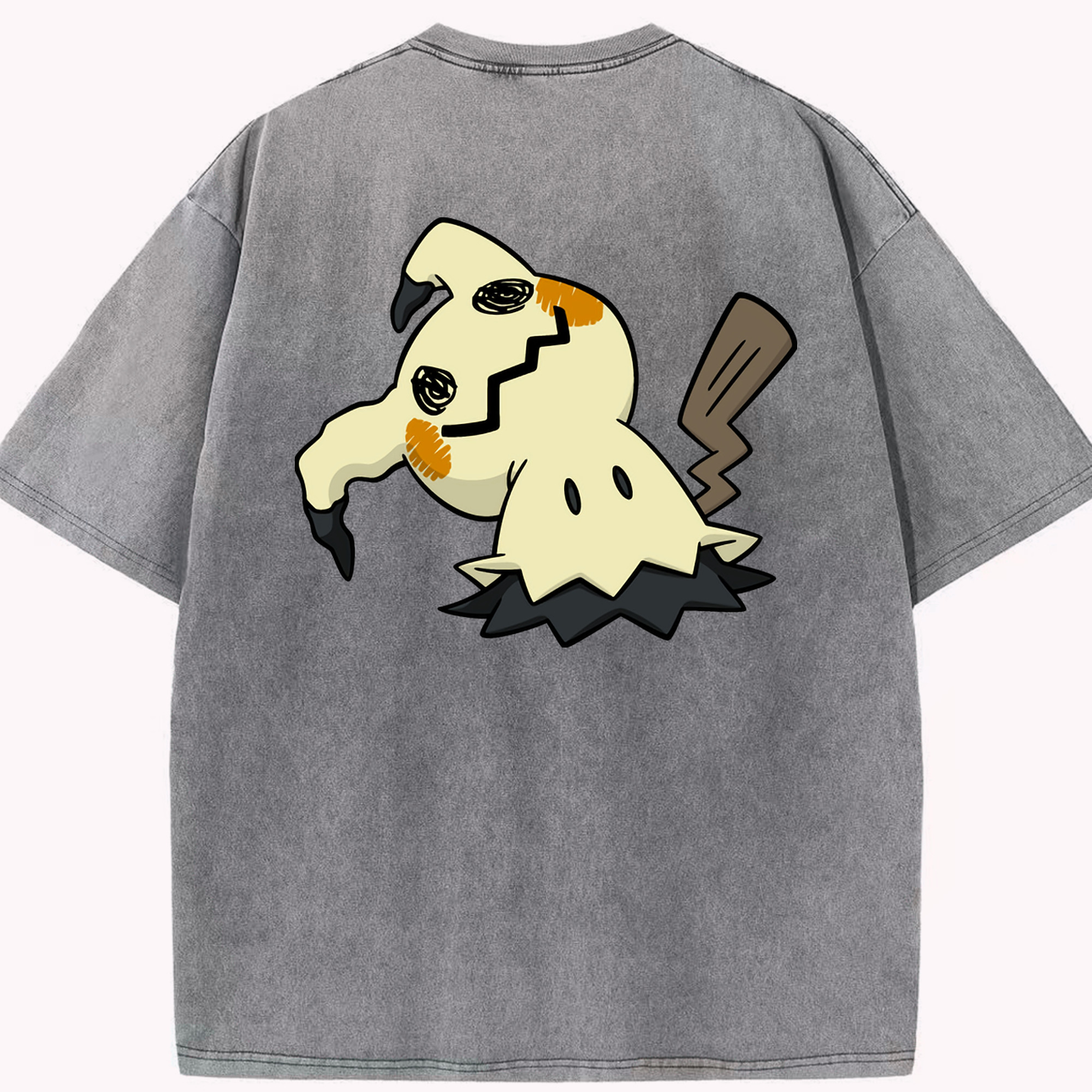 （画像用） ポケットモンスター Pokémon 綿100% ヴィンテージ風 半袖Tシャツ（背面プリント）