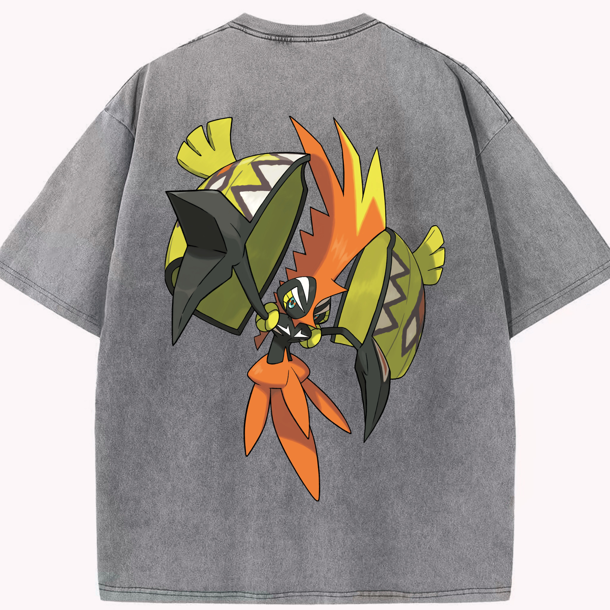 （画像用） ポケットモンスター Pokémon 綿100% ヴィンテージ風 半袖Tシャツ（背面プリント）